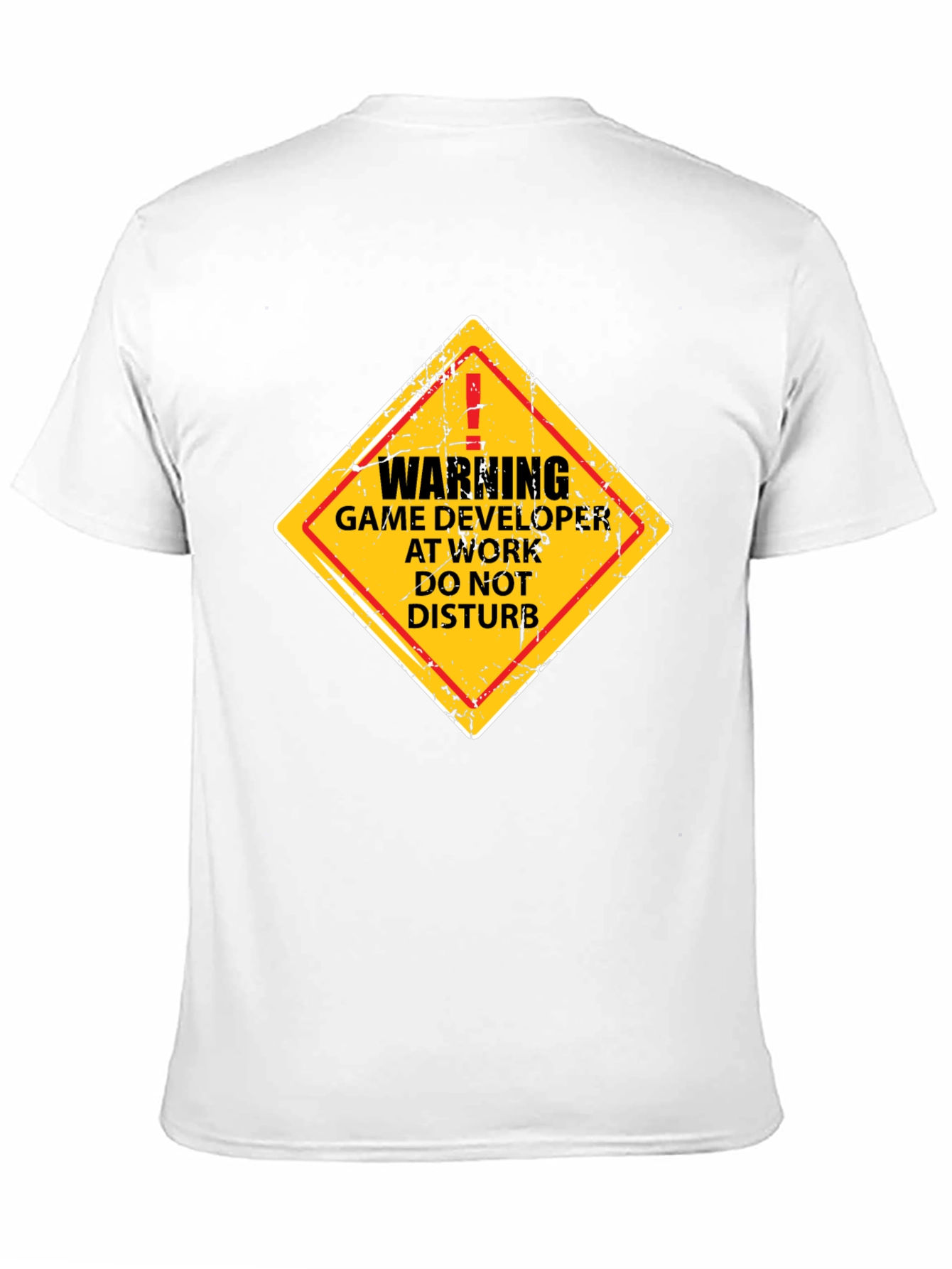 Black Warning Game Developer T-Shirt - Funny Programmer Tee view 11