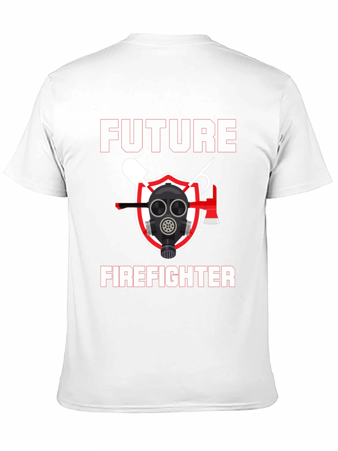 Black Future Firefighter Graphic T-Shirt - Black Cotton Tee view 11