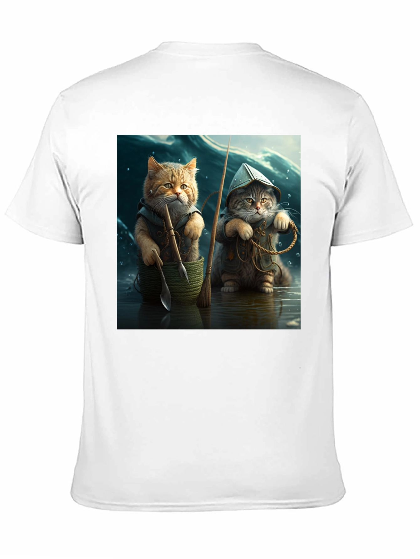 Black Cat Fishermen Graphic Tee view 11
