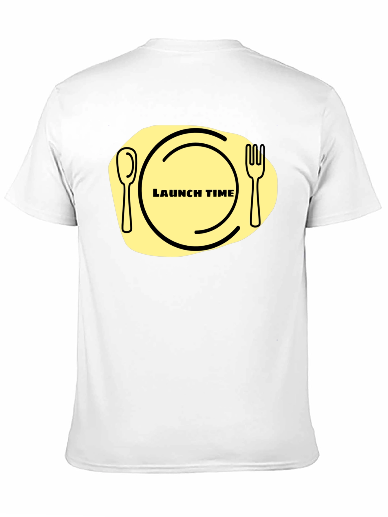 Black Launch Time T-Shirt: Funny Foodie Graphic Tee view 11