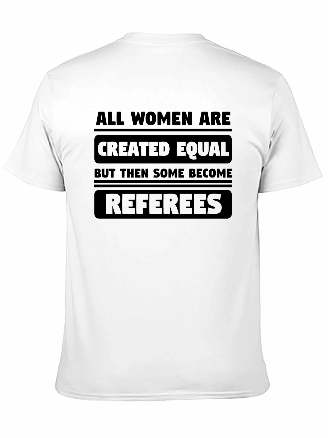 Black Funny Women Referees T-Shirt view 11