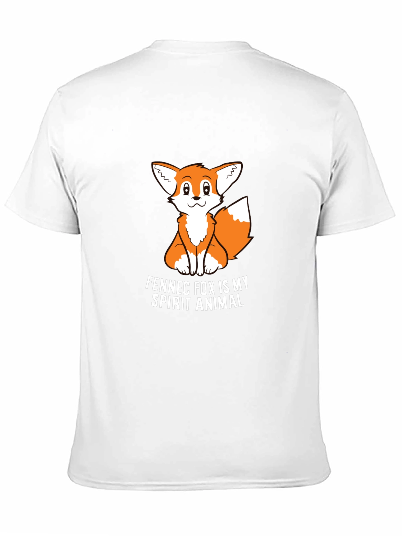 Black Fennec Fox Spirit Animal Graphic Tee - Black view 11