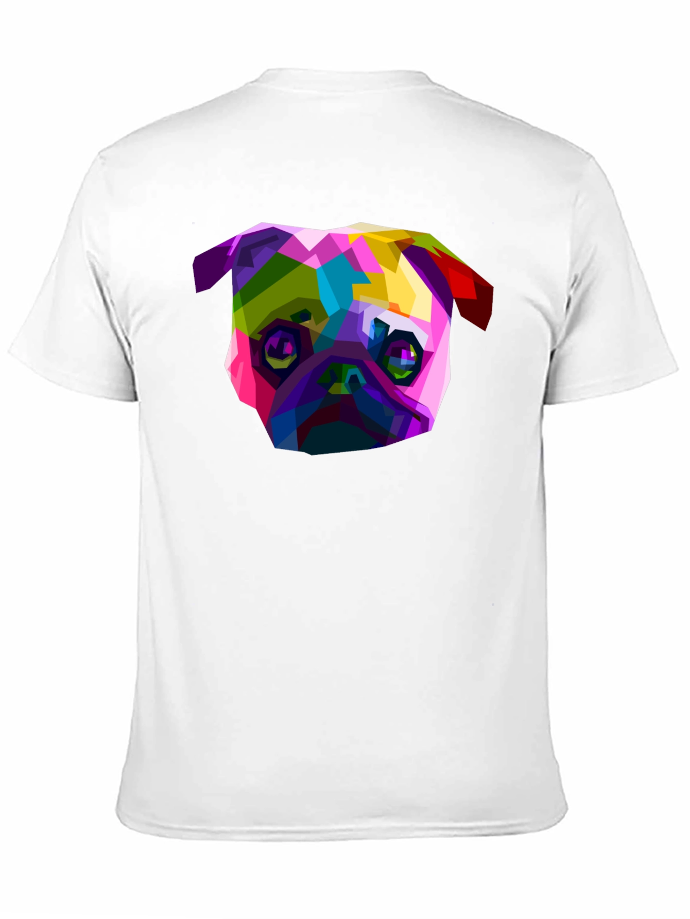Black Geometric Pug Graphic Tee - Bold Style view 11