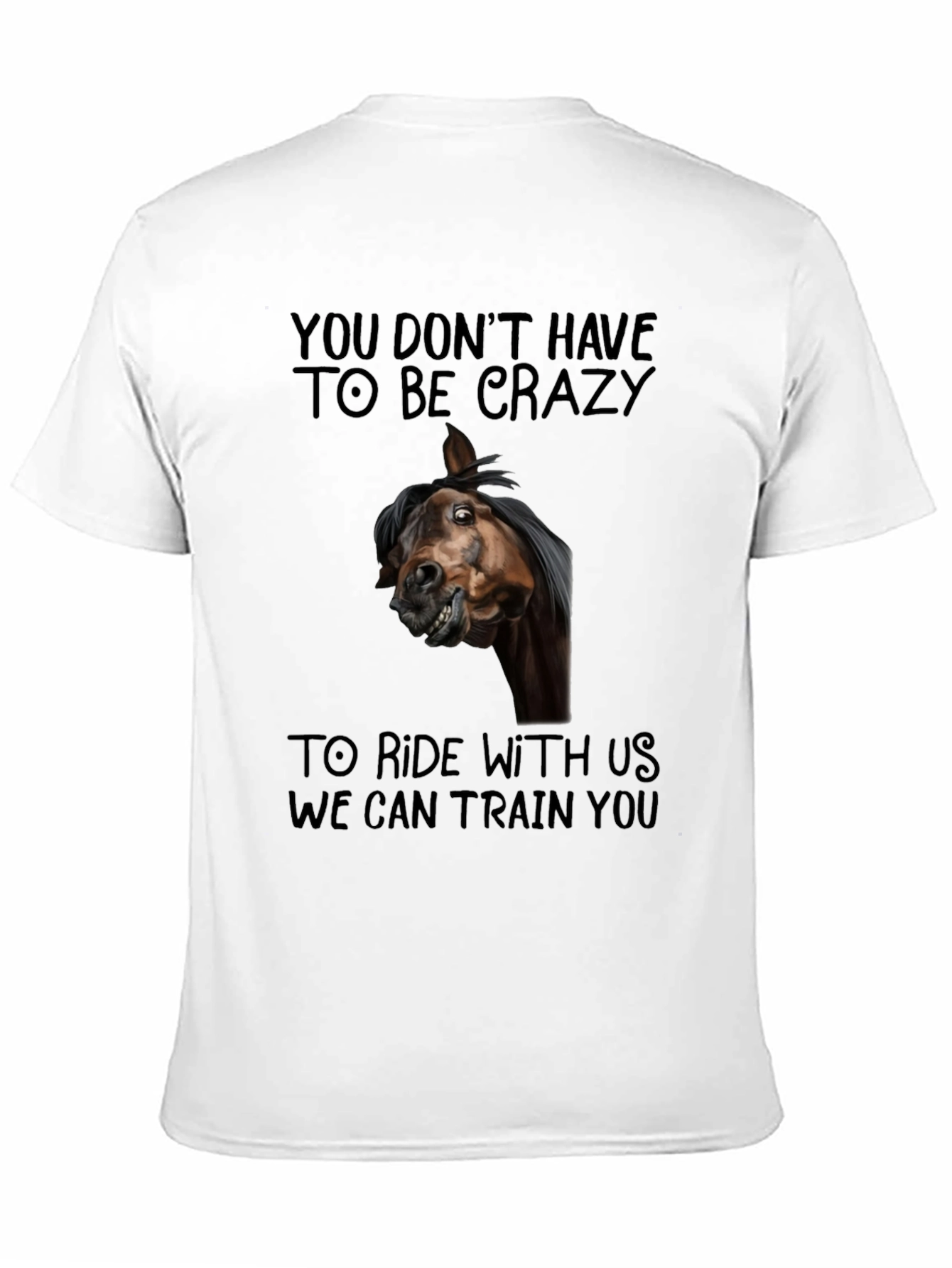 Black Crazy Horse Graphic T-Shirt view 11