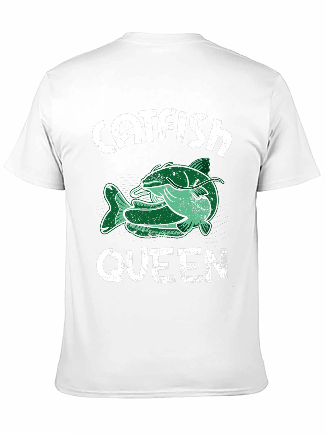 Black Catfish Queen T-Shirt - Fishing Tee view 11