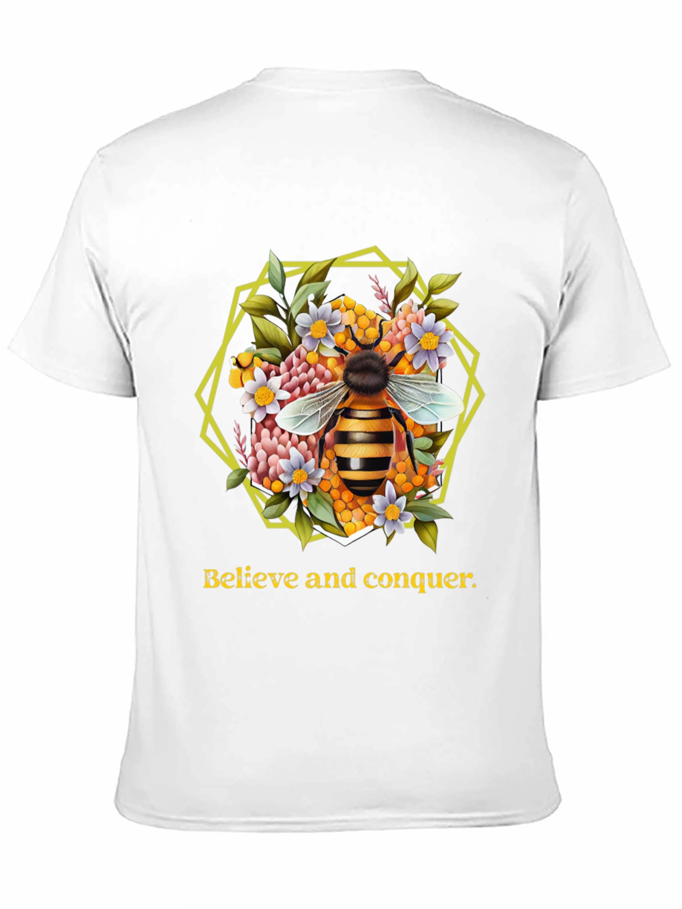 Black Believe and Conquer Bee Graphic Tee view 11