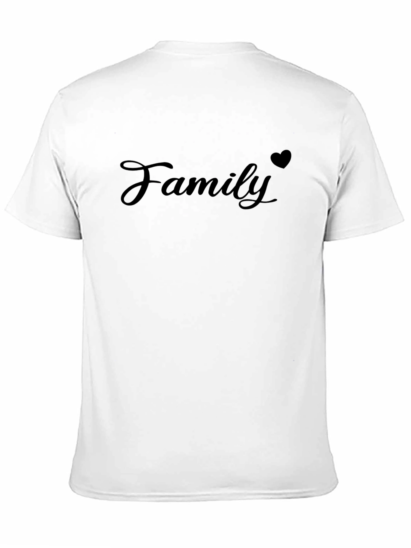 Black Family Heart Graphic Tee - Soft Cotton Blend view 11