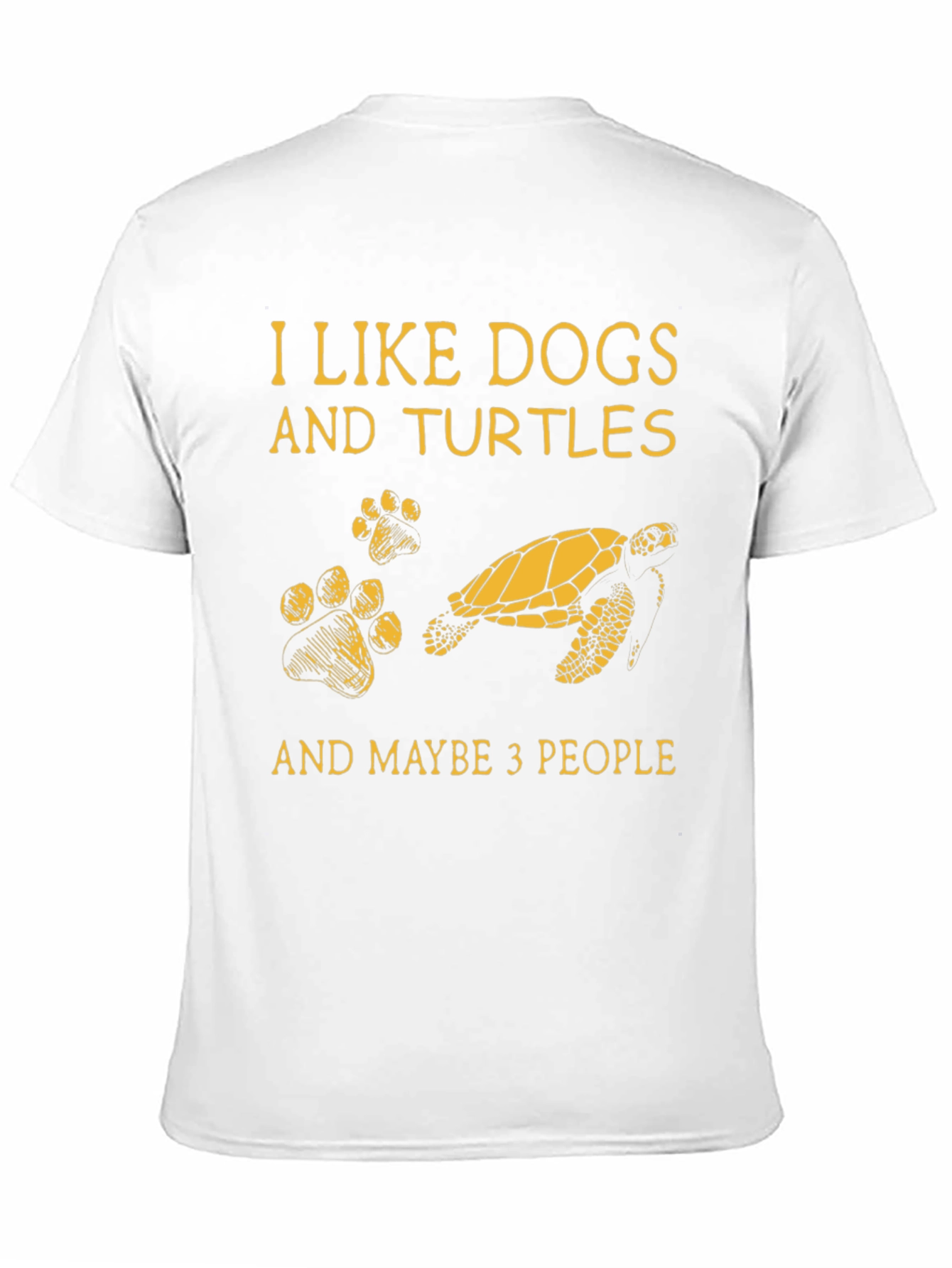 Black I Like Dogs and Turtles T-Shirt view 11