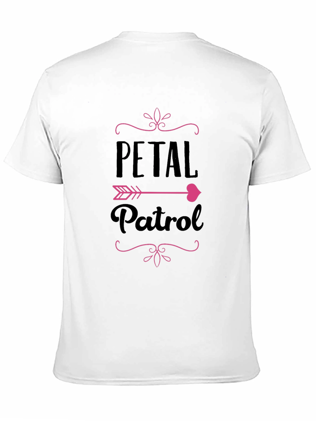 Black Petal Patrol Graphic Tee - Black Crew Neck T-Shirt view 11
