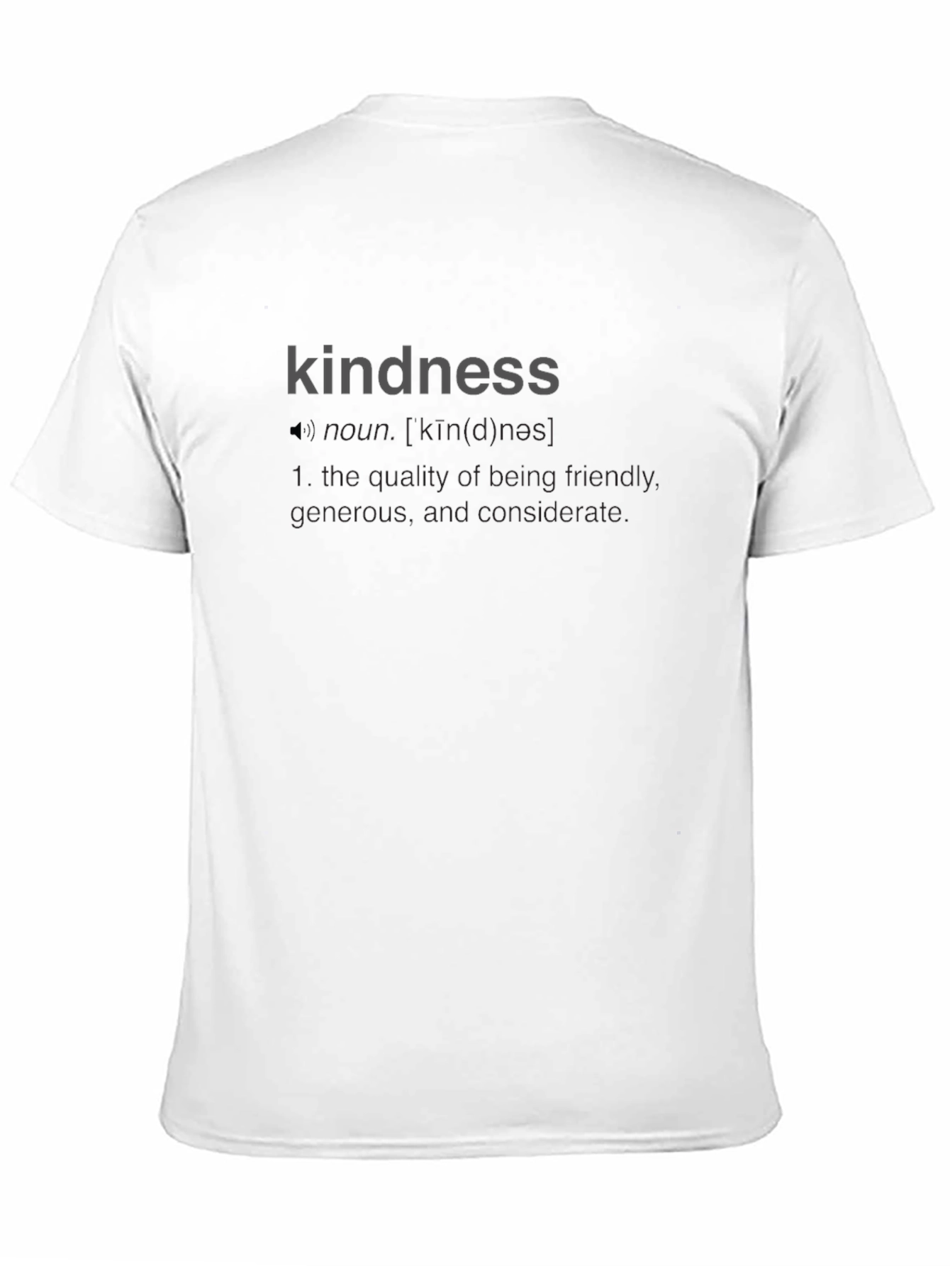 Kindness Definition Graphic Tee - Unisex Black T-Shirt - 11