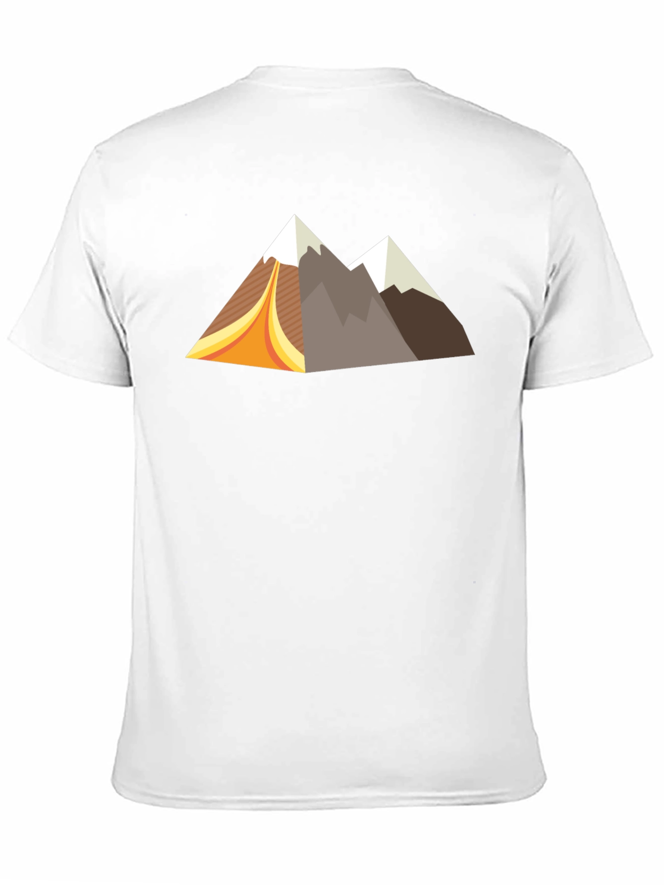 Black Retro Mountain Graphic Tee - Black Short Sleeve Shirt view 11
