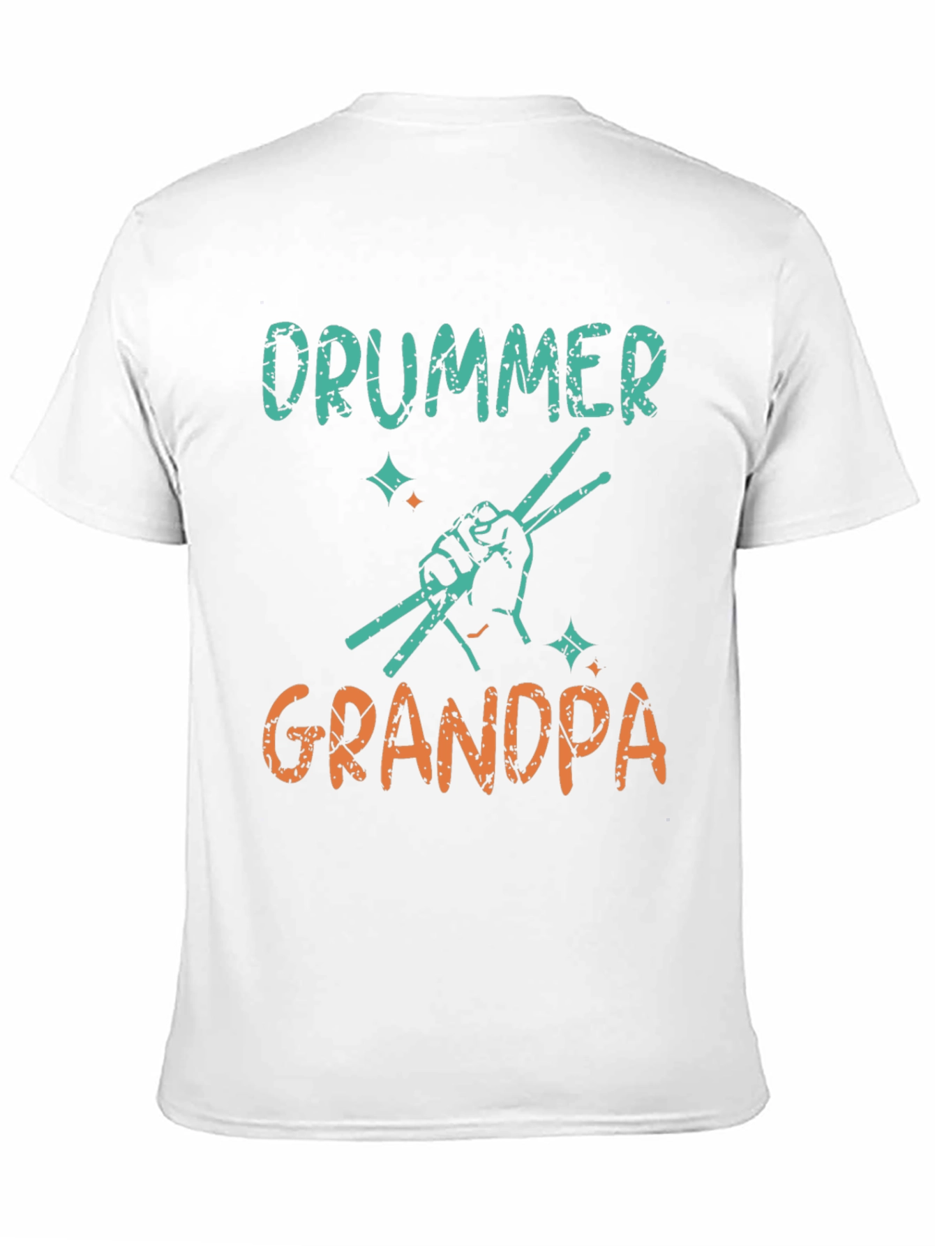 Drummer Grandpa T-Shirt - Black - 11
