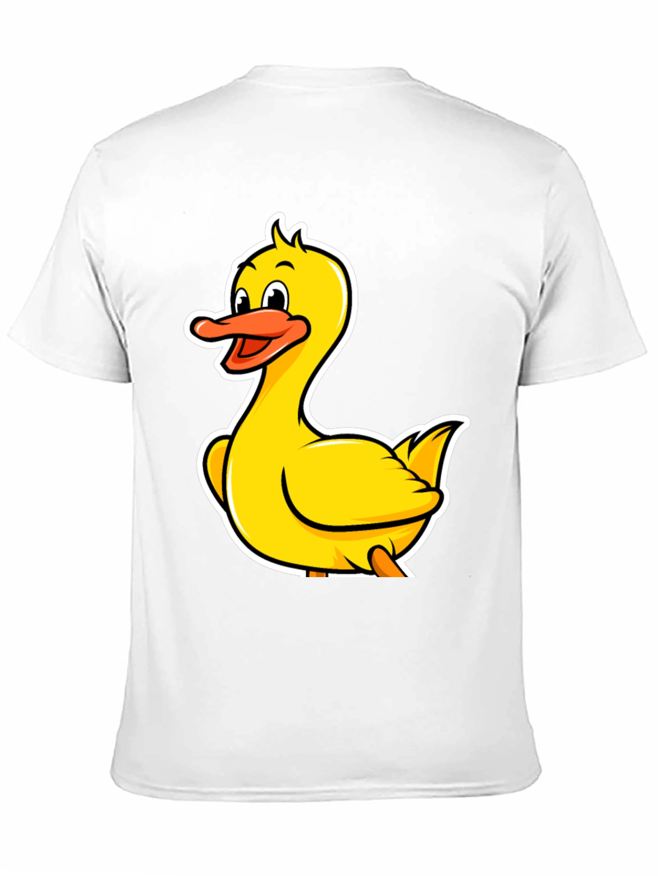 Black Duck Cartoon Black T-Shirt view 11