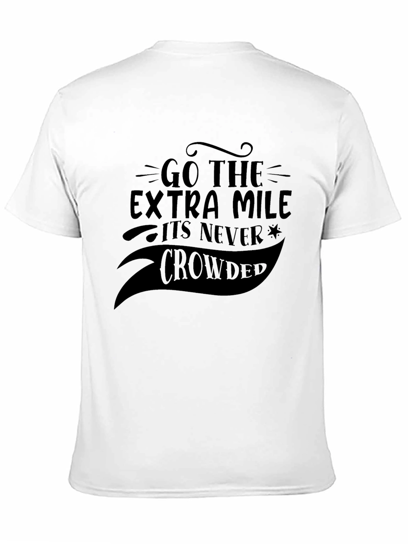 Black Go the Extra Mile Black Graphic Tee view 11