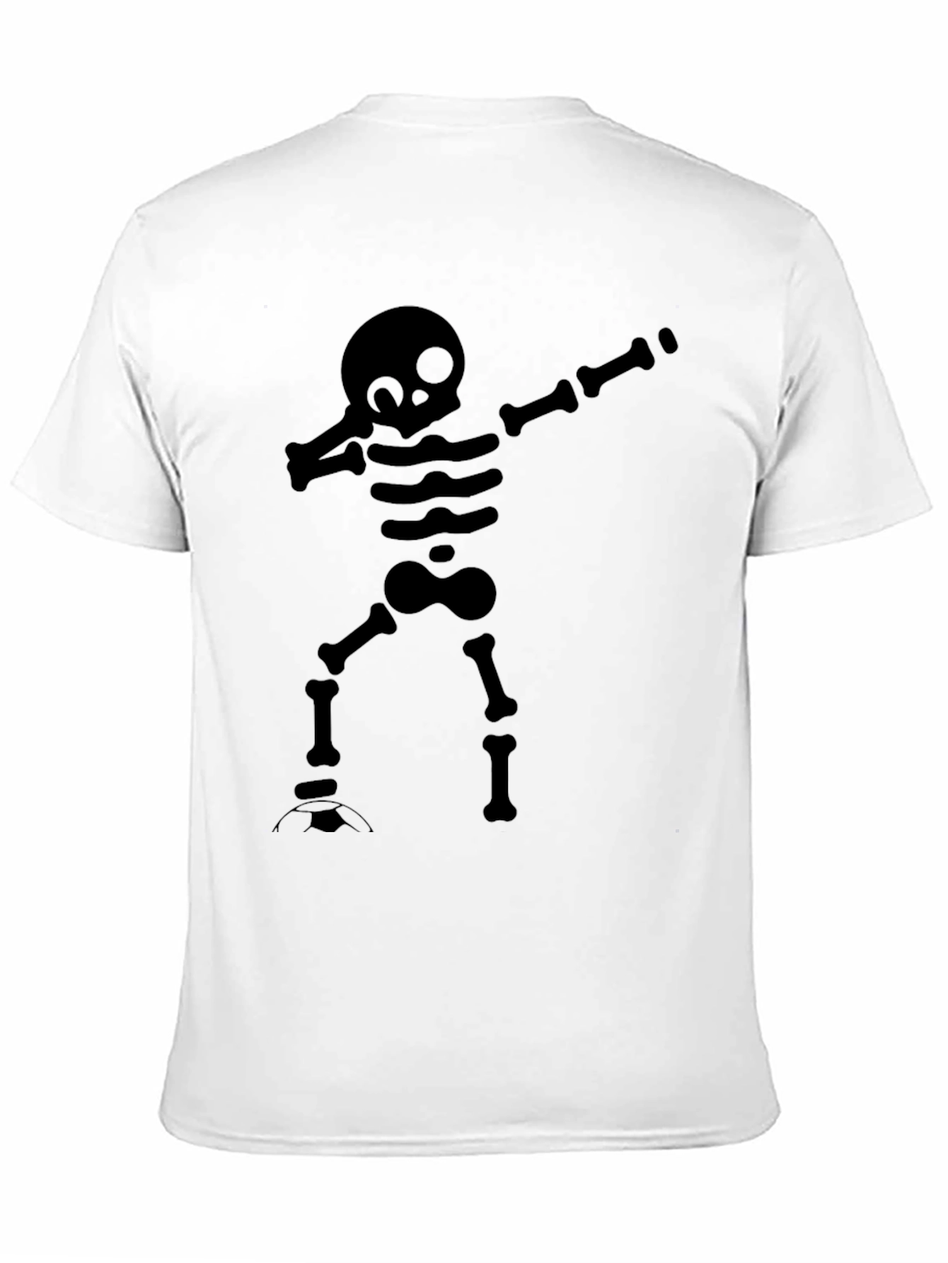 Black Skeleton Dab T-Shirt - Funny Halloween Tee view 11