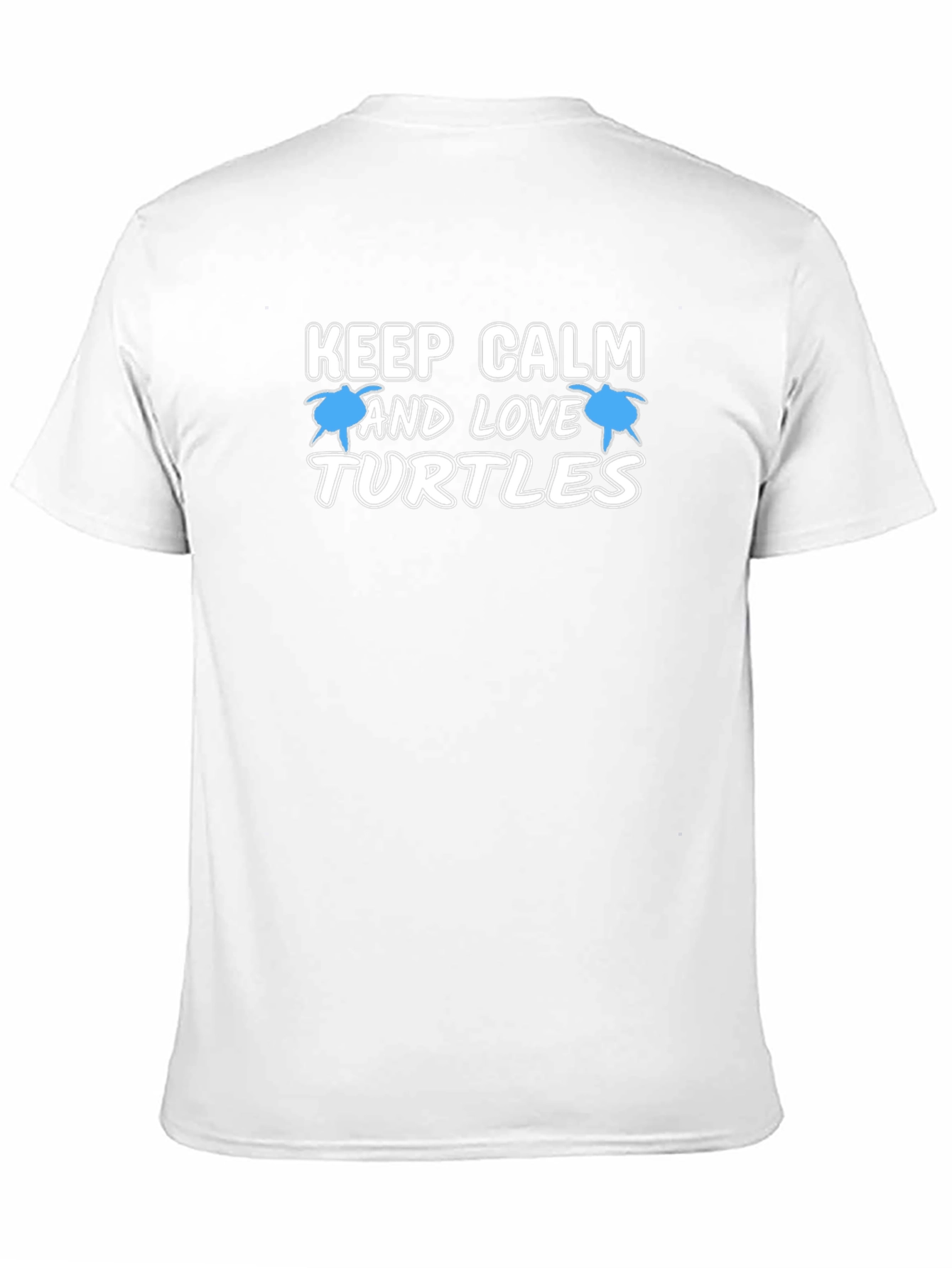 Black Keep Calm and Love Turtles Black T-Shirt view 11