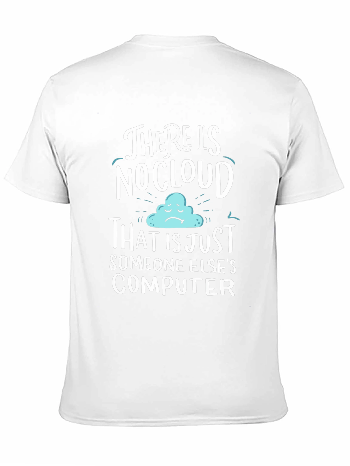 Black Humorous "No Cloud" Graphic Tee view 11