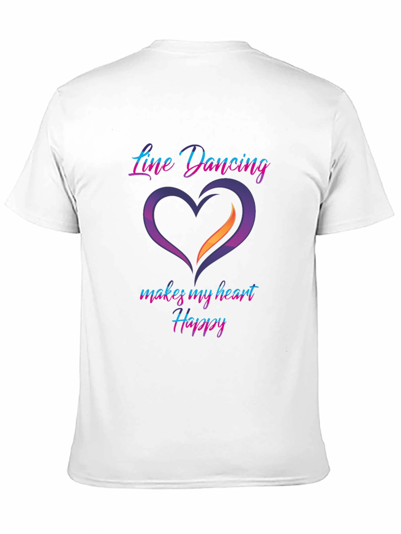 Black Line Dancing Heart T-Shirt view 11