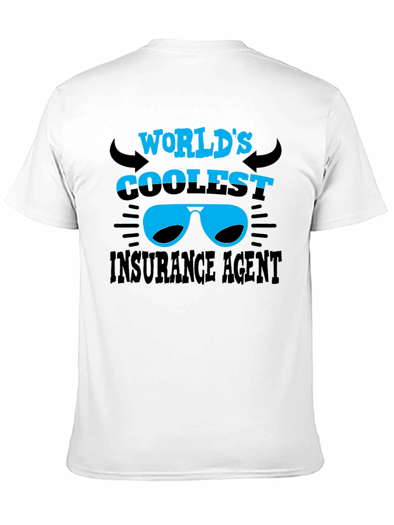 Black Coolest Insurance Agent T-Shirt view 11