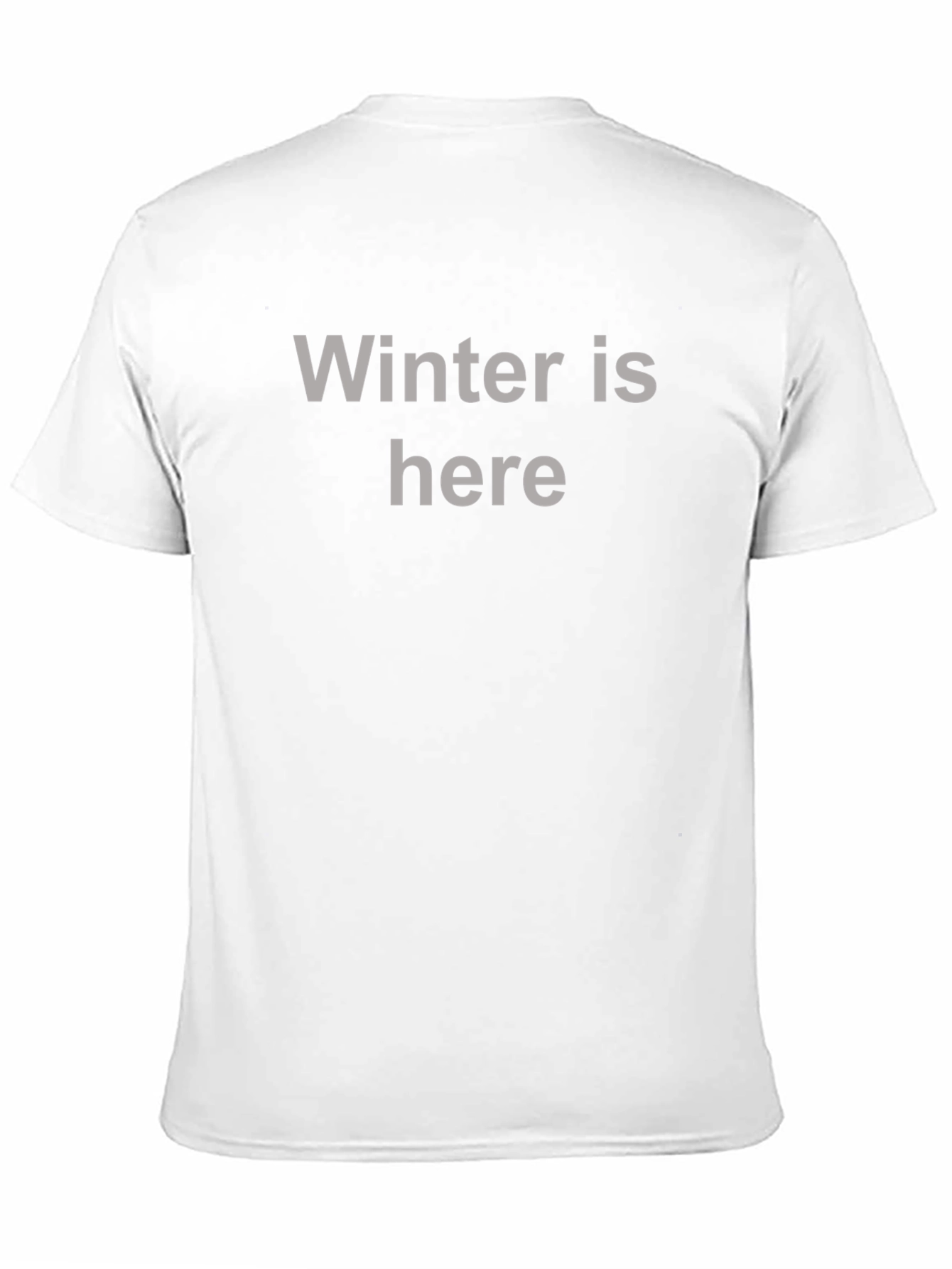 Black Winter Is Here Graphic Tee - Soft Cotton view 11