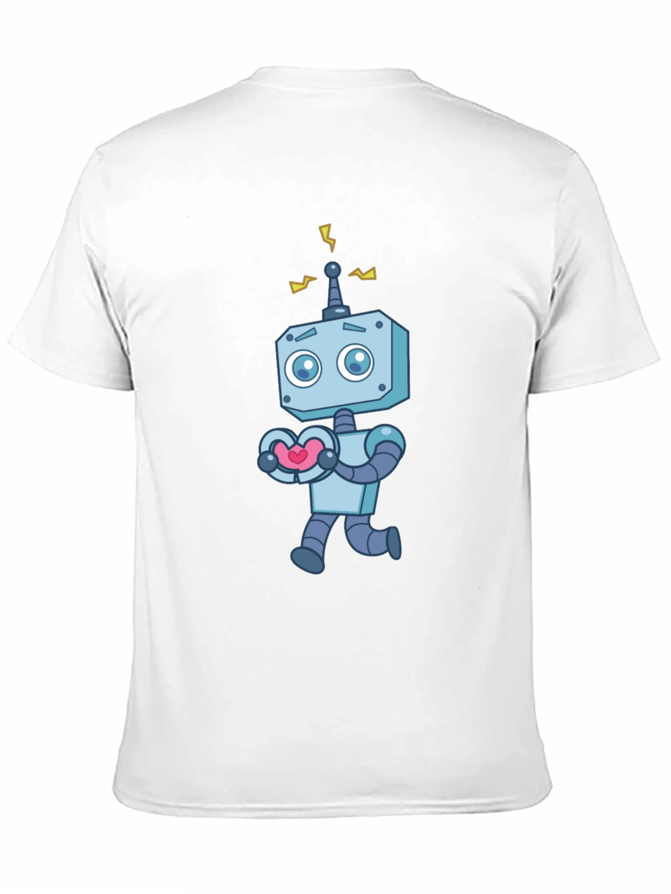 Black Robot Heart T-Shirt - Quirky Graphic Tee view 11