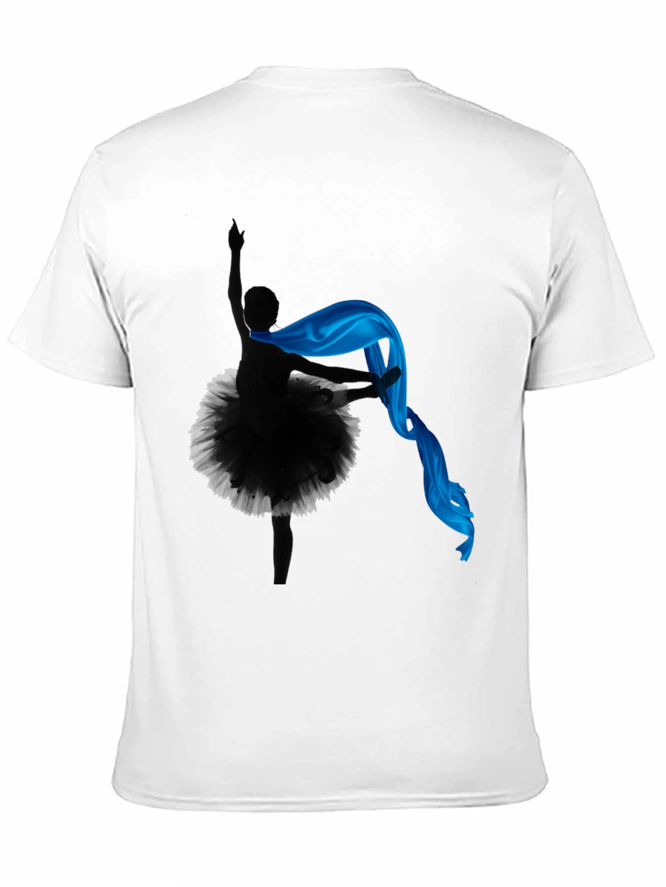 Black Ballerina Silhouette T-Shirt view 11