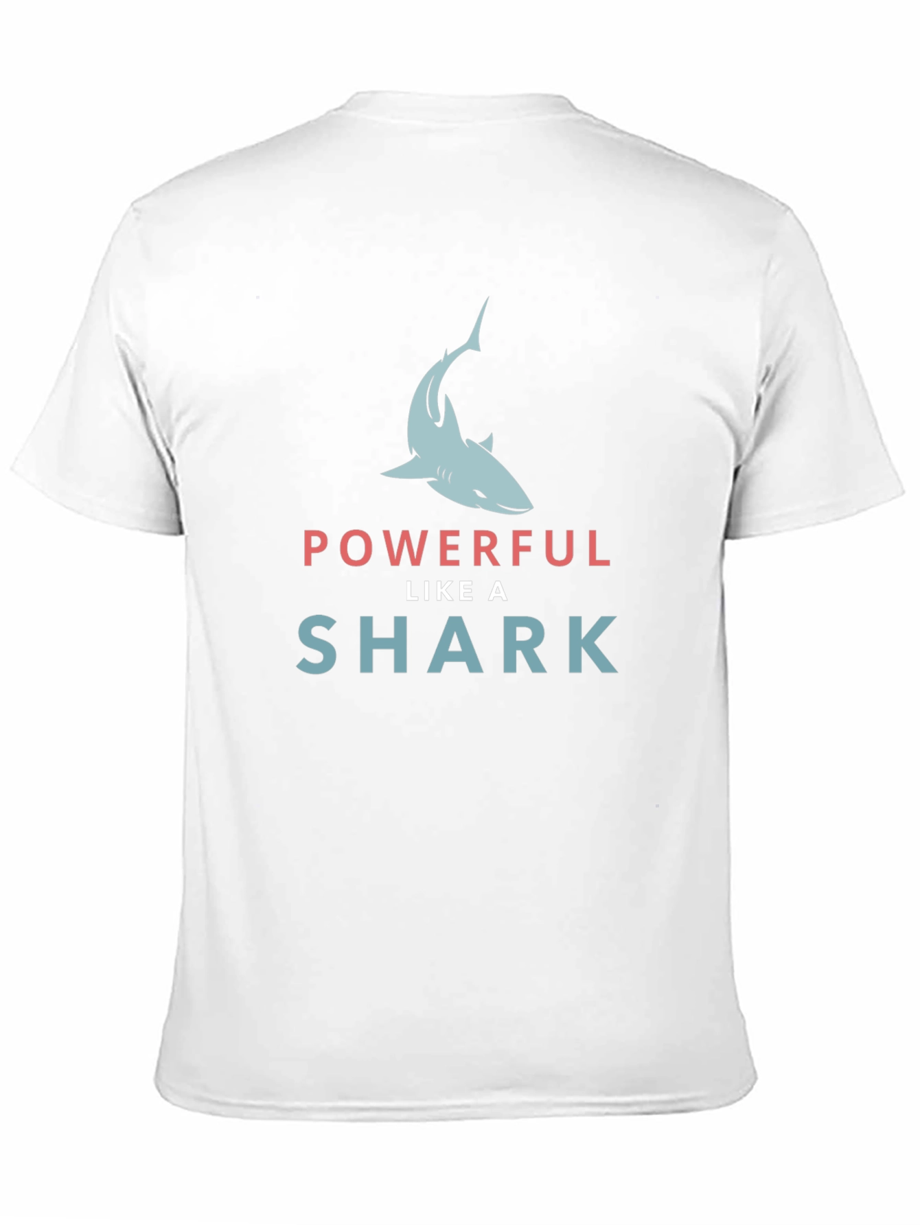 Black Powerful Like a Shark Graphic Tee view 11
