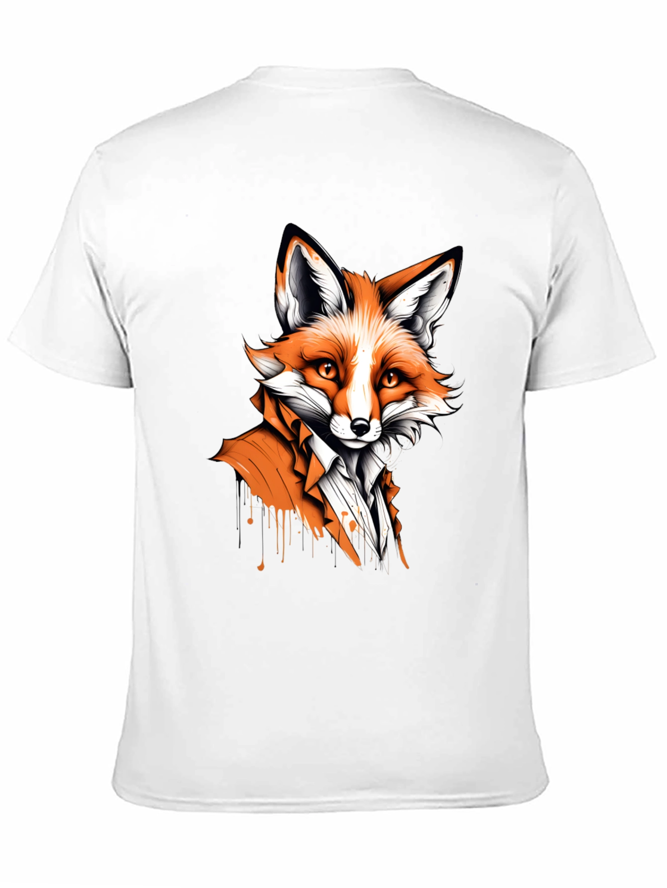 Black Fox in Suit Graphic Tee - Unique Animal Design view 11