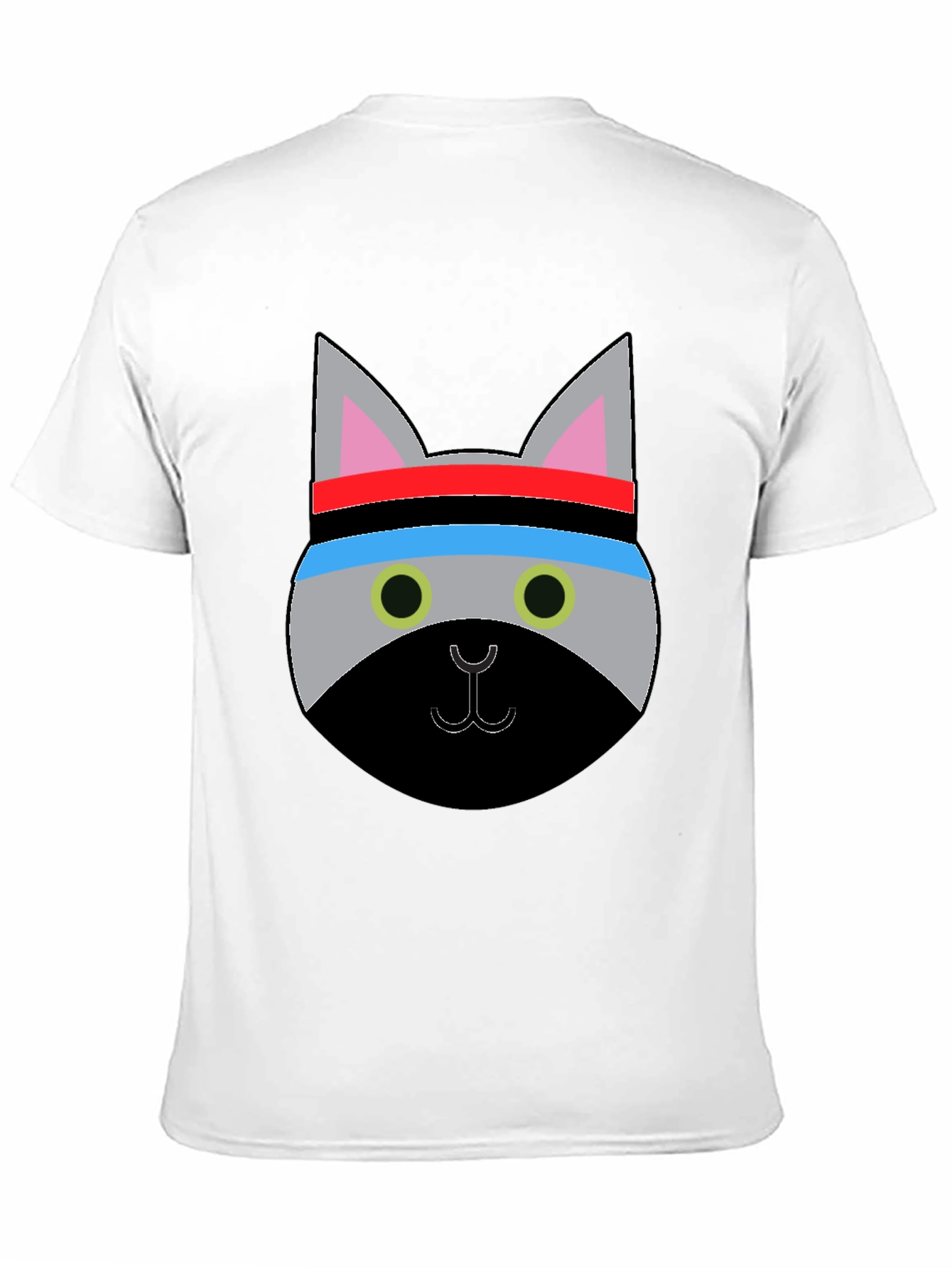 Black Cool Cat Workout T-Shirt - Funny Graphic Tee view 11