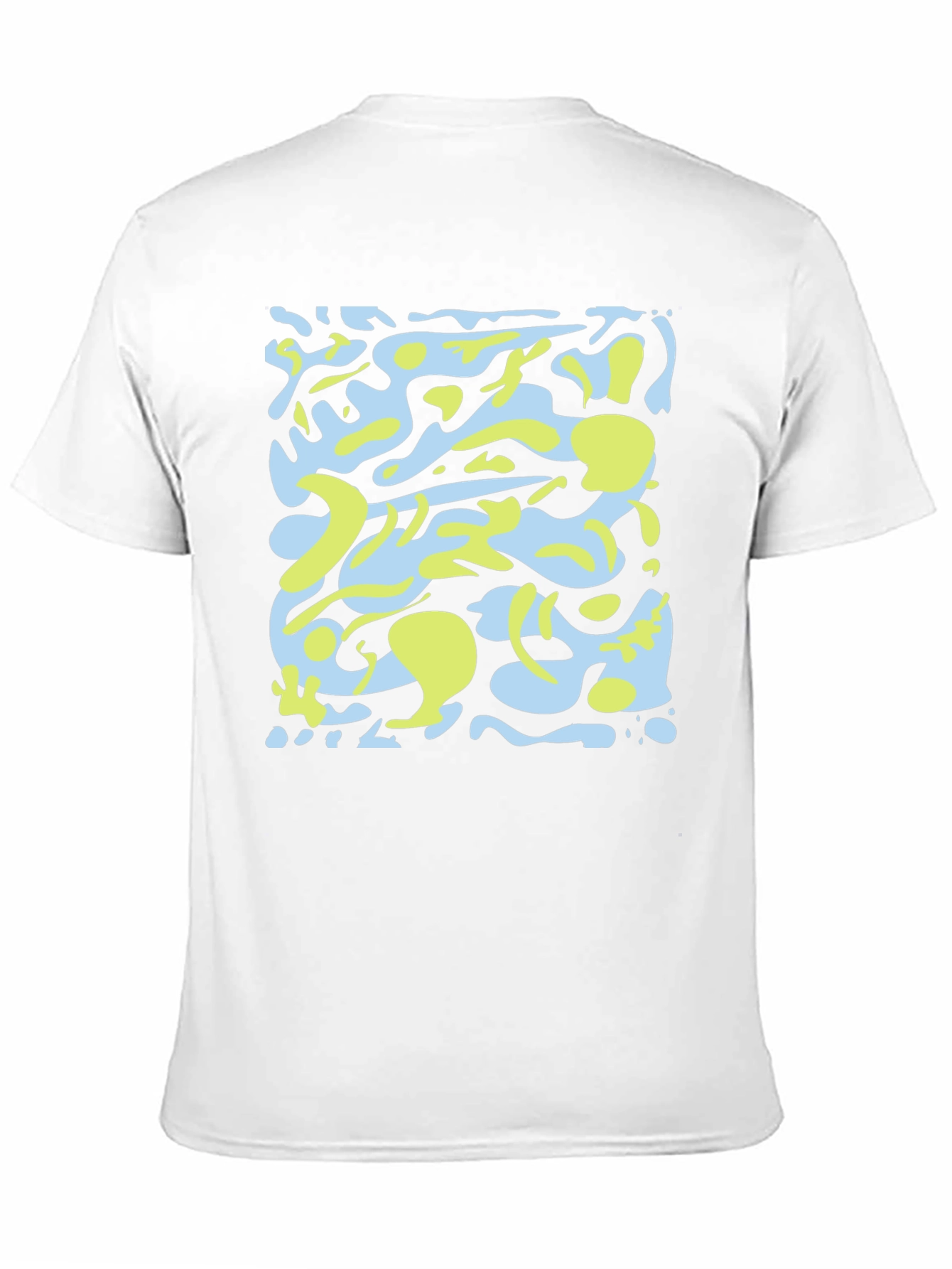 Black Abstract Camo Graphic Black T-Shirt view 11