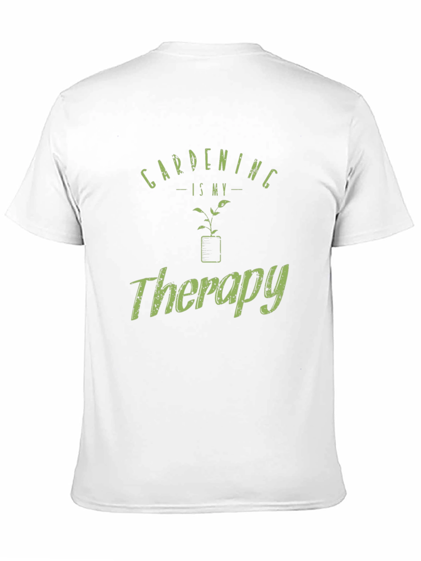 Black Gardening Is My Therapy T-Shirt view 11
