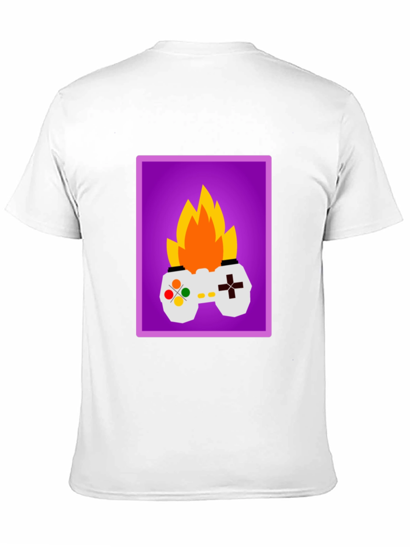 Black Fiery Gaming Controller Graphic Tee - Black view 11