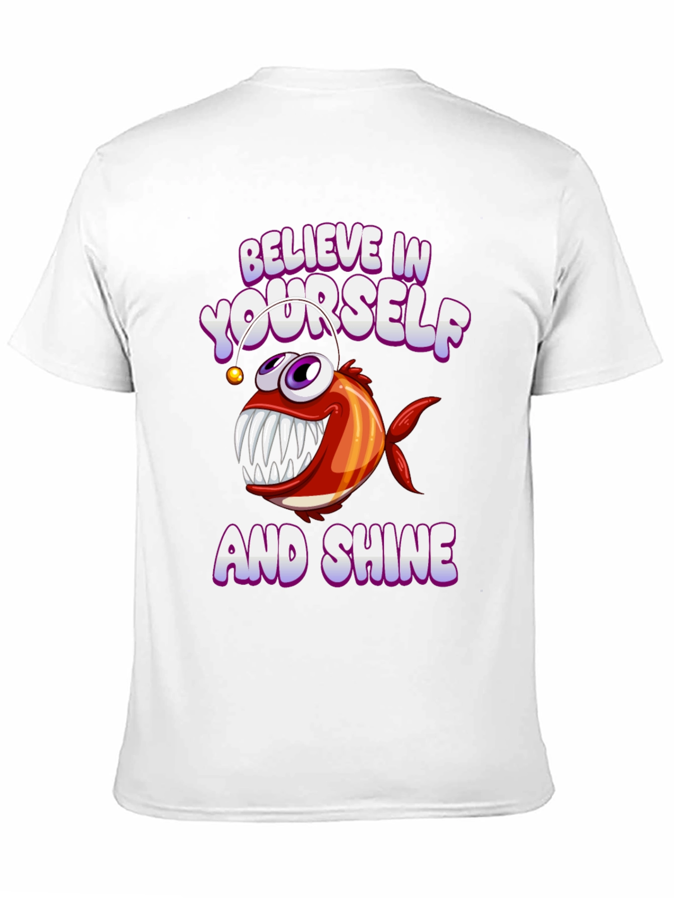 Black Believe in Yourself Anglerfish Graphic Tee view 11