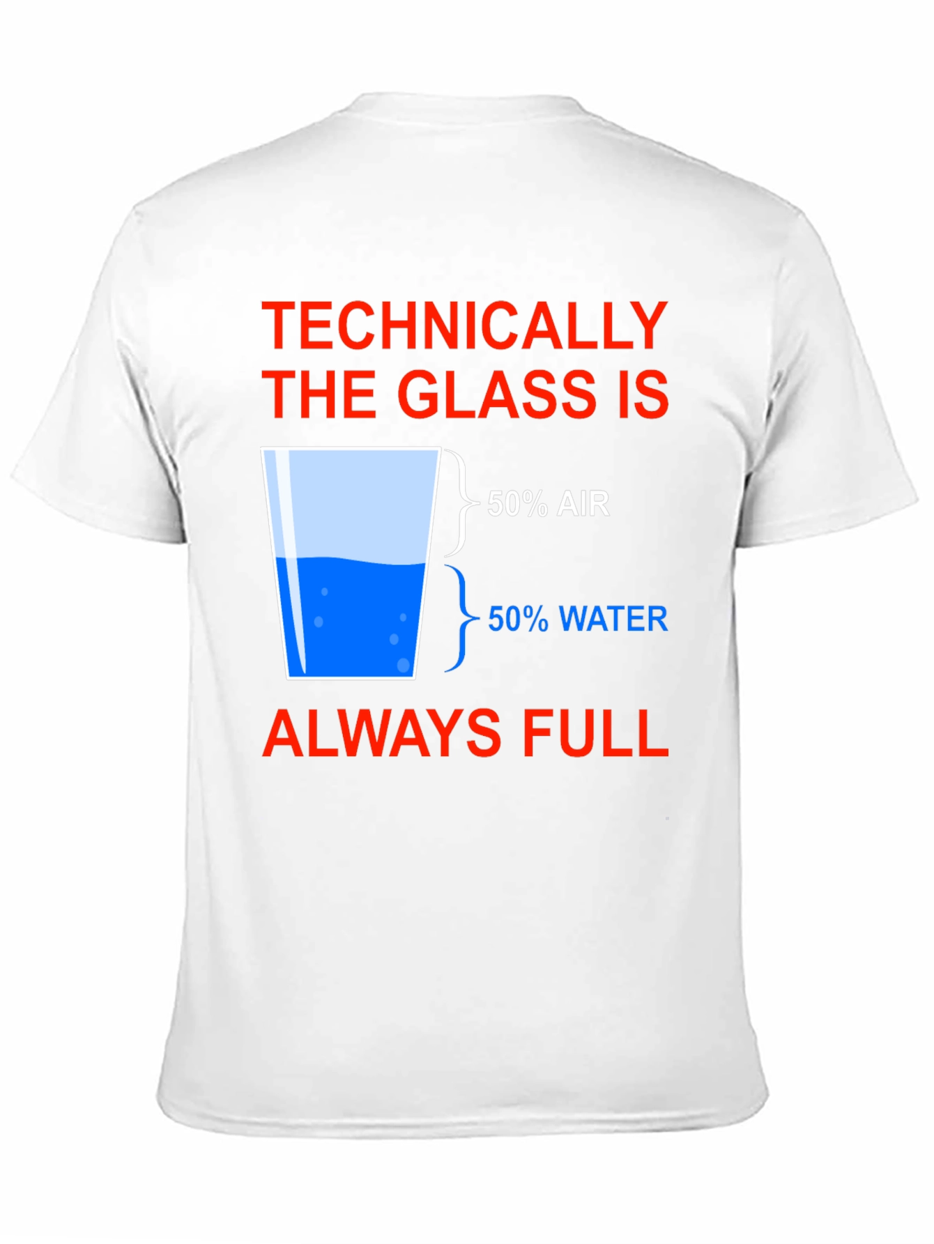 Black Technically Full Glass Humor T-Shirt view 11