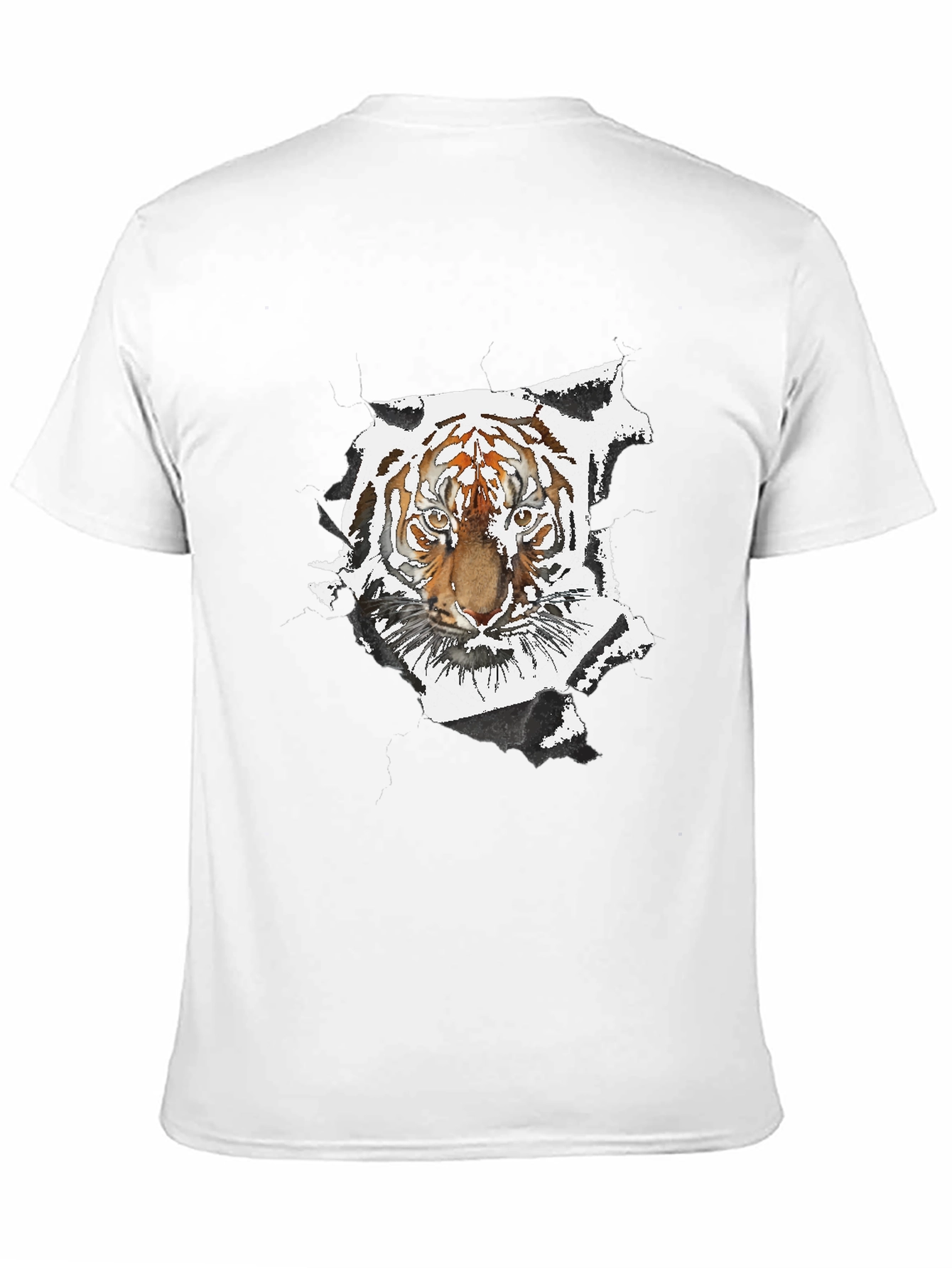 Black Tiger Graphic Black T-Shirt view 11