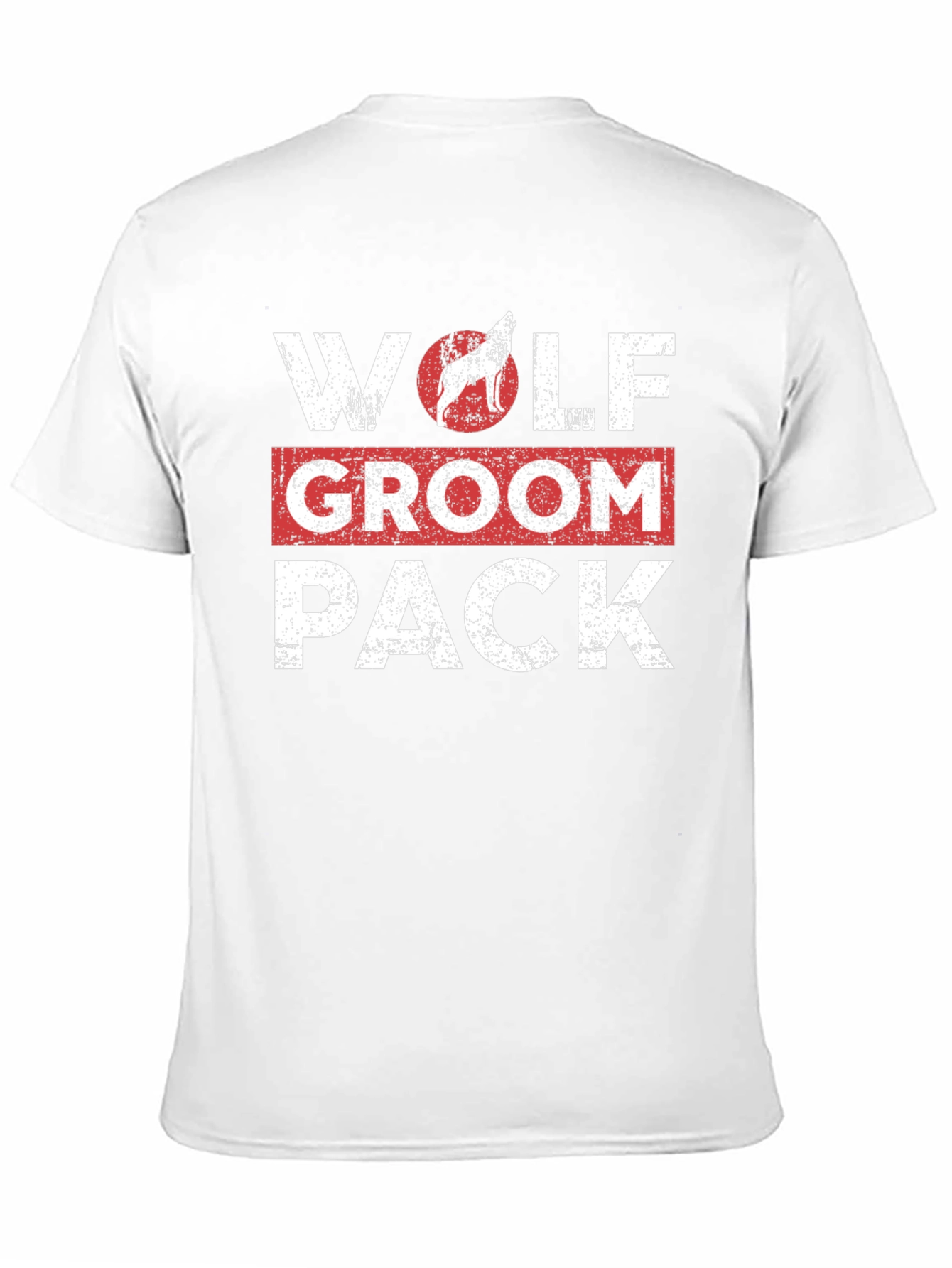 Black Wolf Groom Pack Graphic T-Shirt view 11