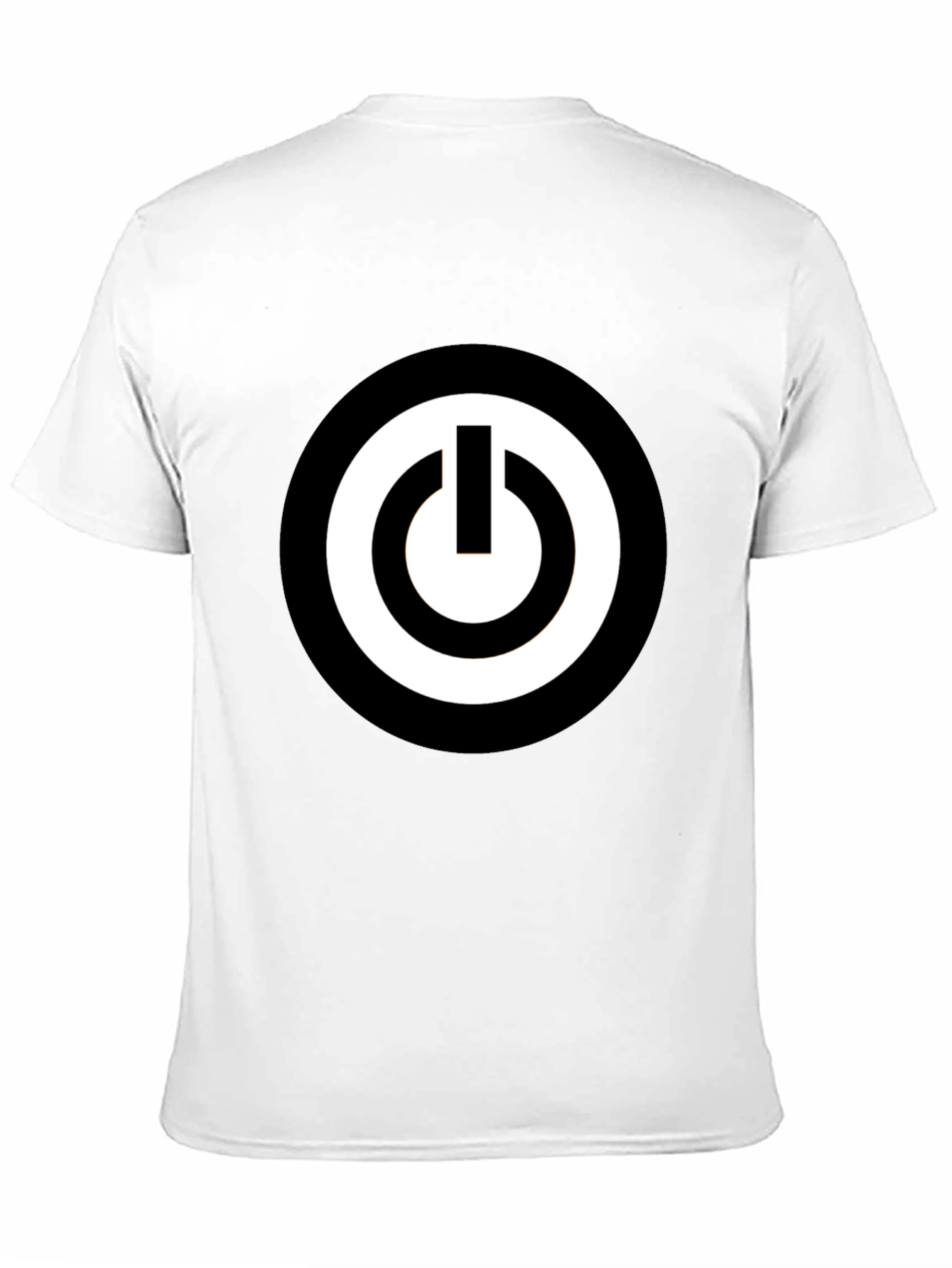 Black Black T-Shirt with Power Button Graphic view 11