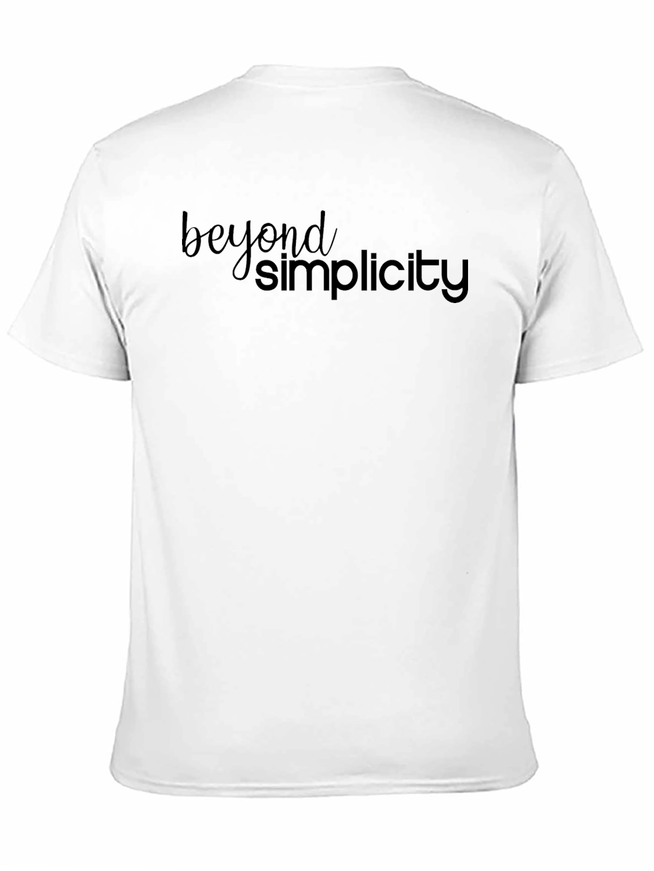 Black Beyond Simplicity Black Graphic Tee view 11