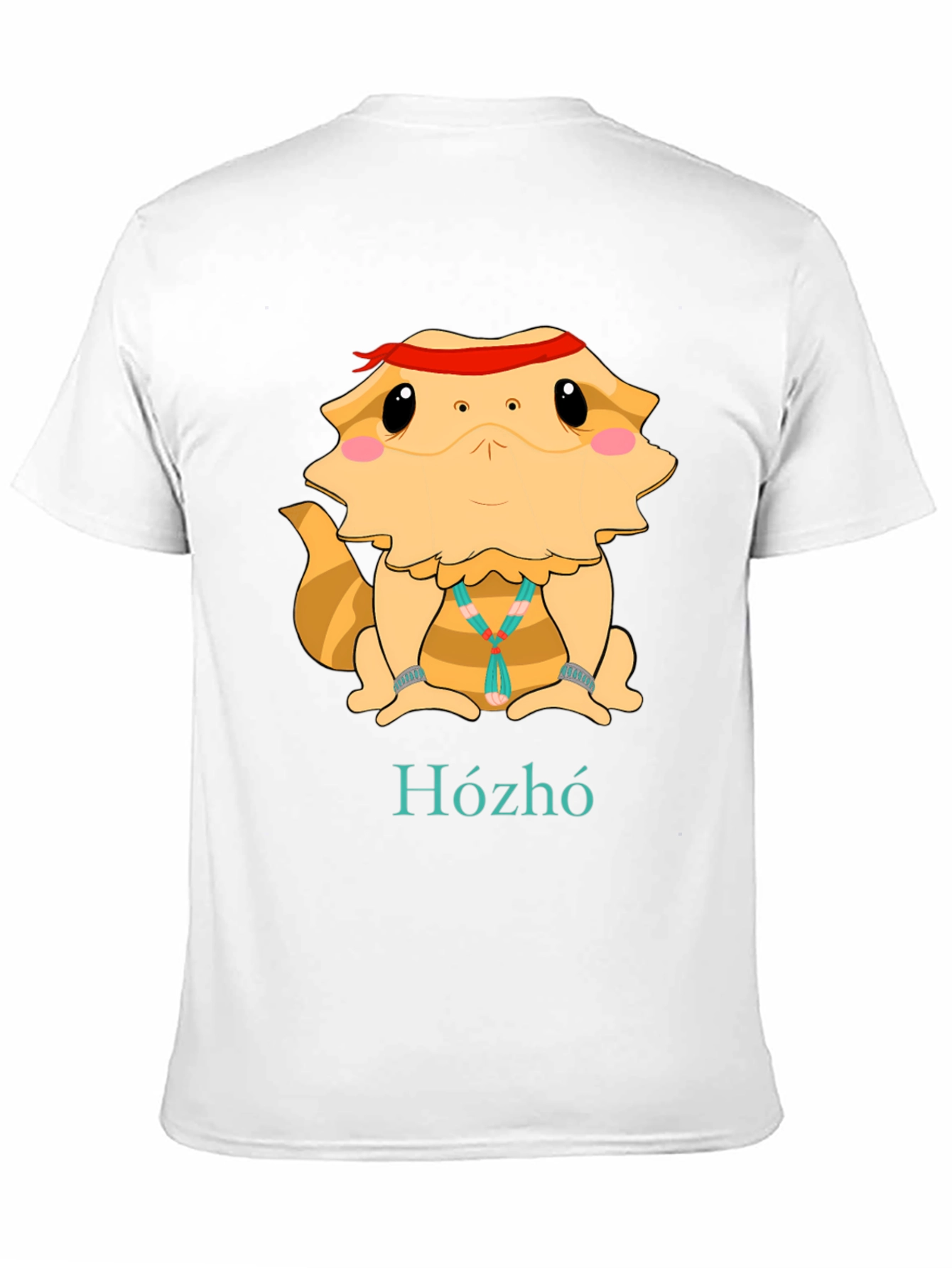 Black Bearded Dragon Hózhó T-Shirt - Cool Lizard Tee view 11