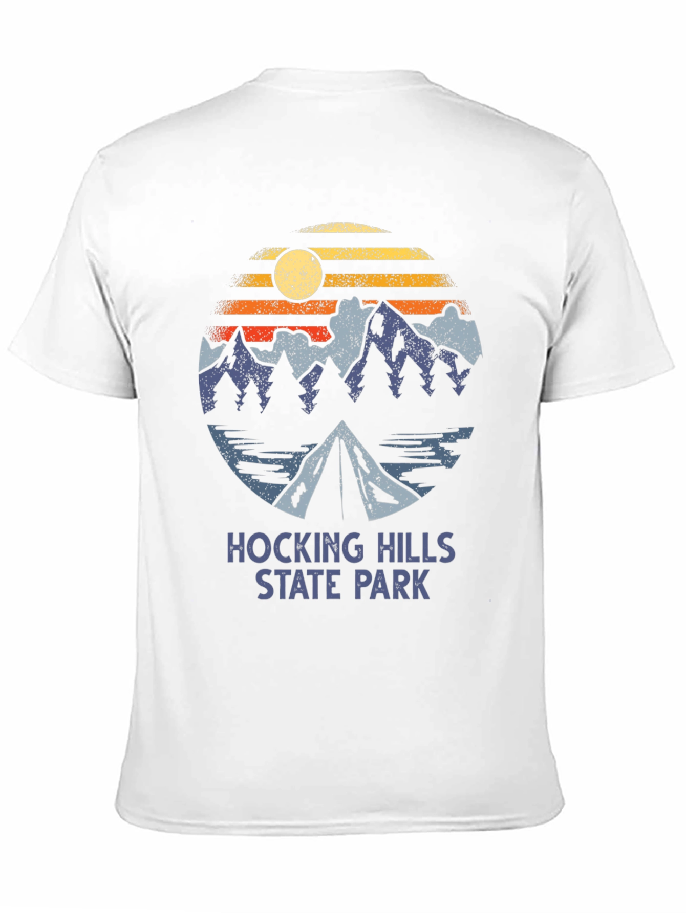 Black Hocking Hills State Park T-Shirt Camping Graphic Tee view 11