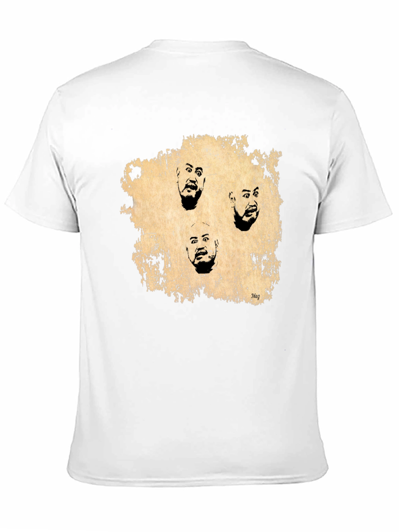 Black Expressionist Faces Graphic Tee - Black view 11