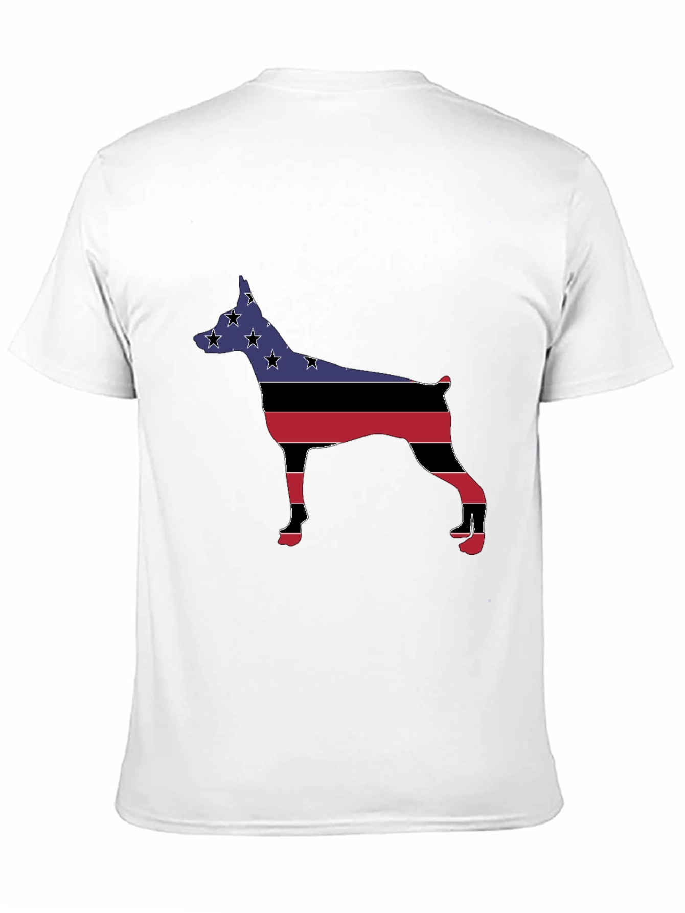 Black Patriotic Dog Silhouette Tee view 11