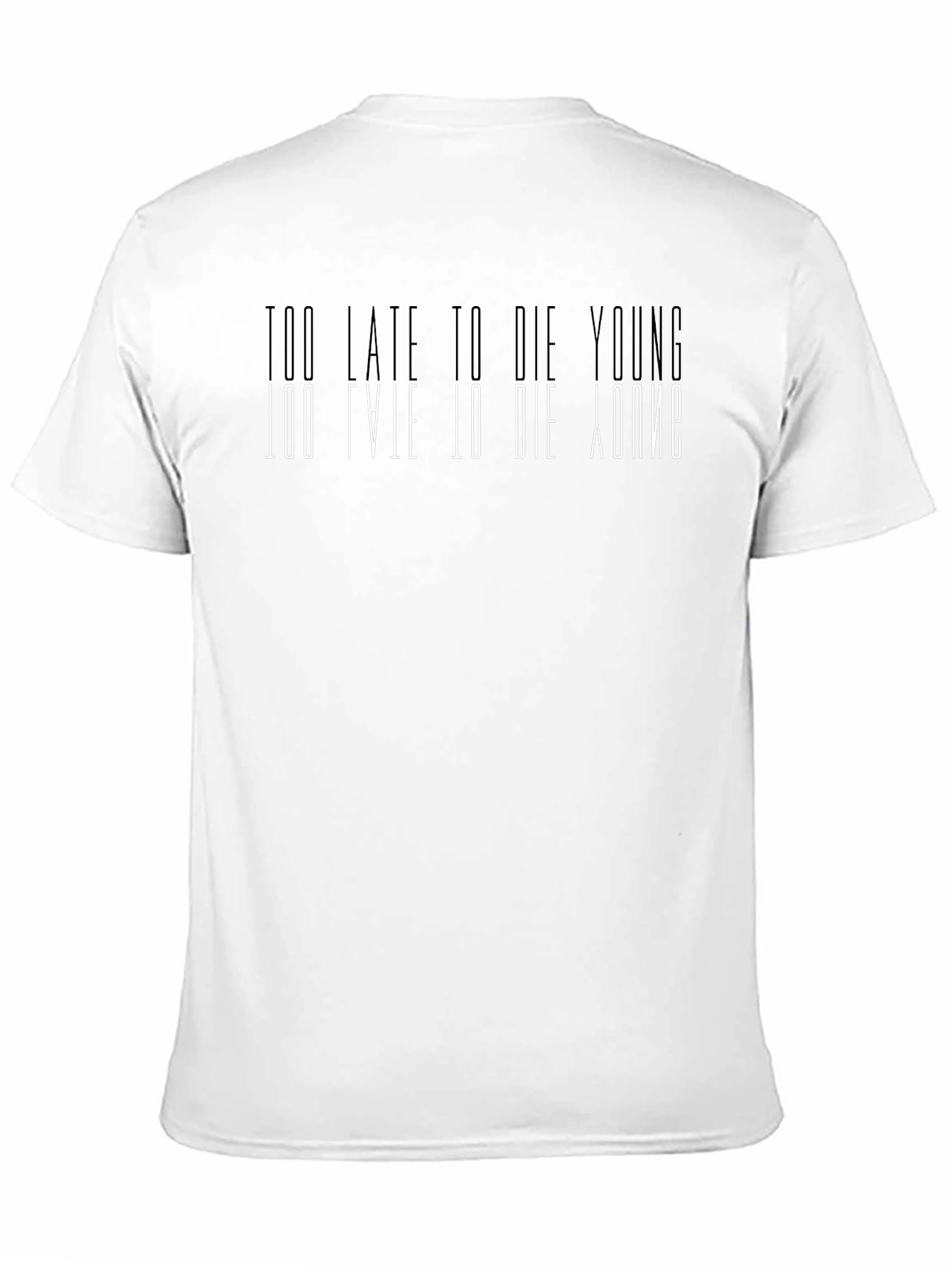 Black Too Late to Die Young Graphic Tee view 11