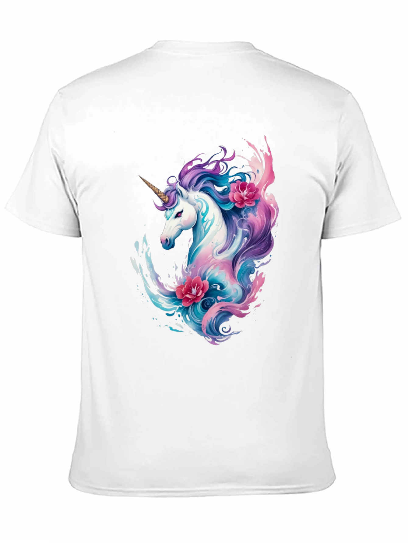 Black Unicorn Graphic Print T-Shirt view 11