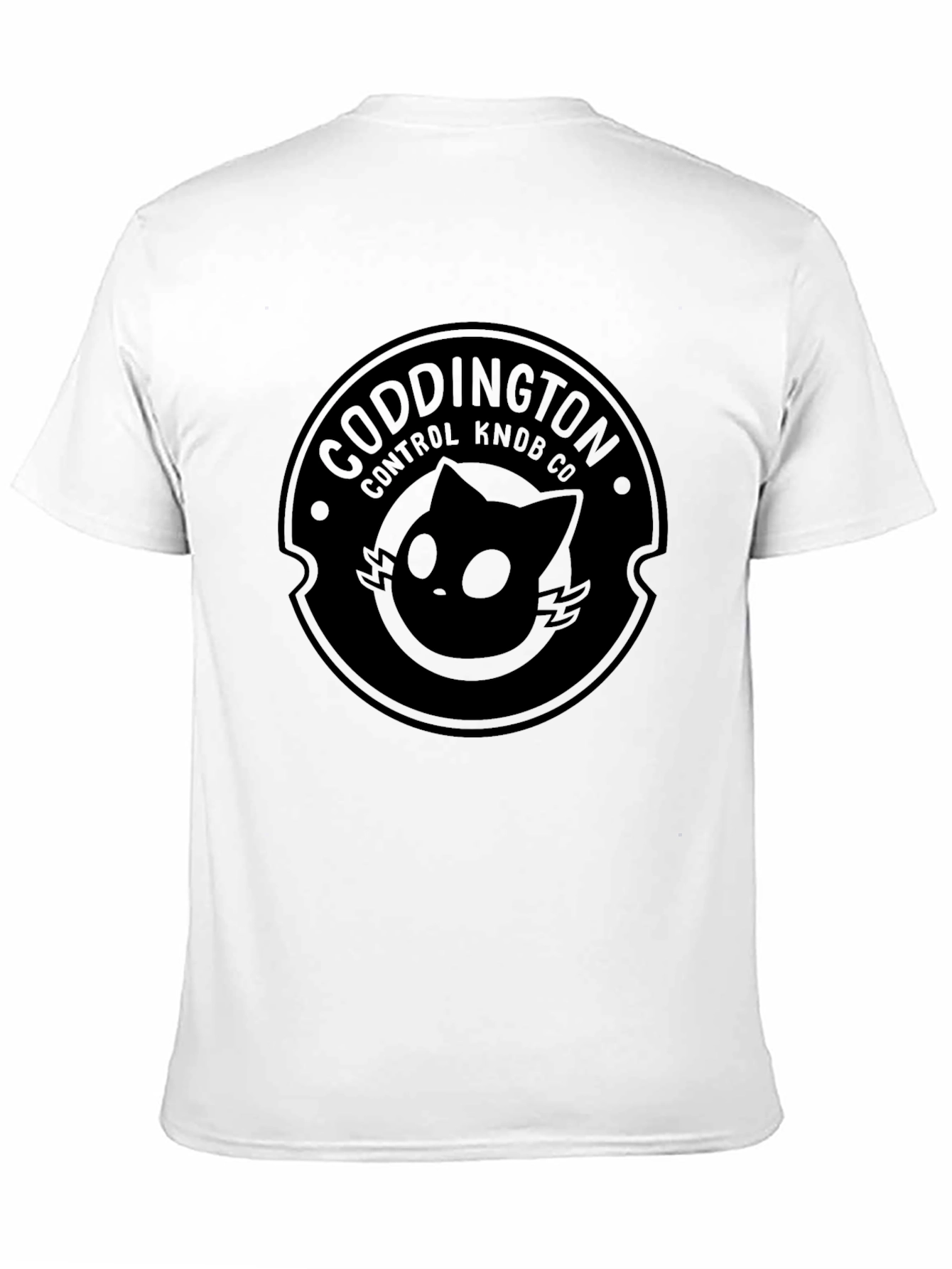 Black Coddington Control Knob Co. Black T-Shirt view 11