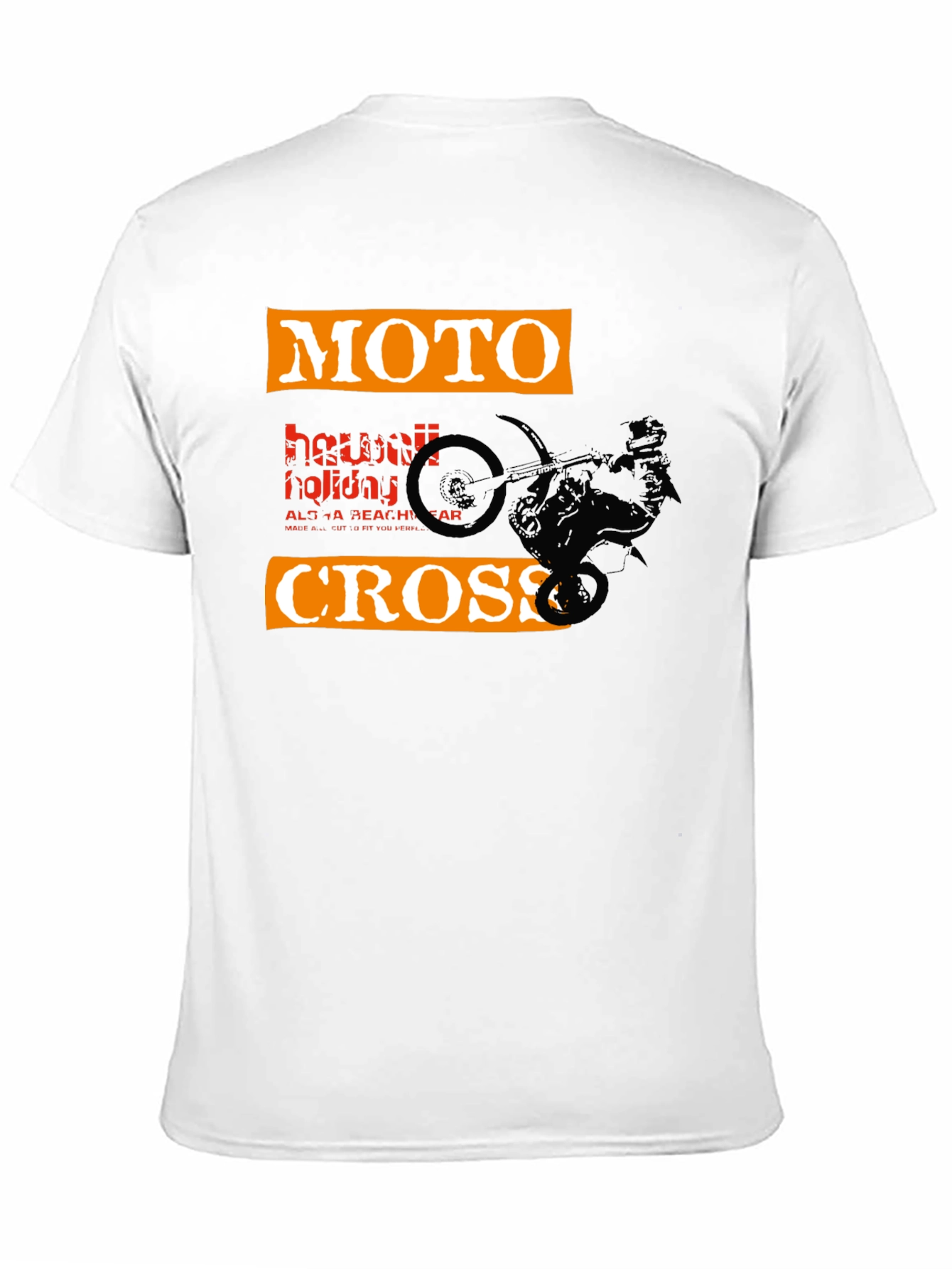 Black Moto Cross Graphic Tee - Black view 11