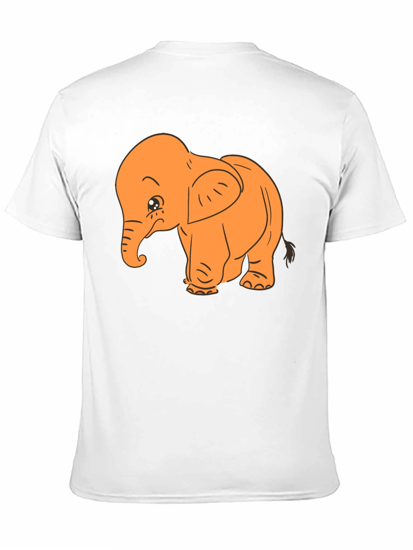 Black Cute Elephant Graphic Tee view 11