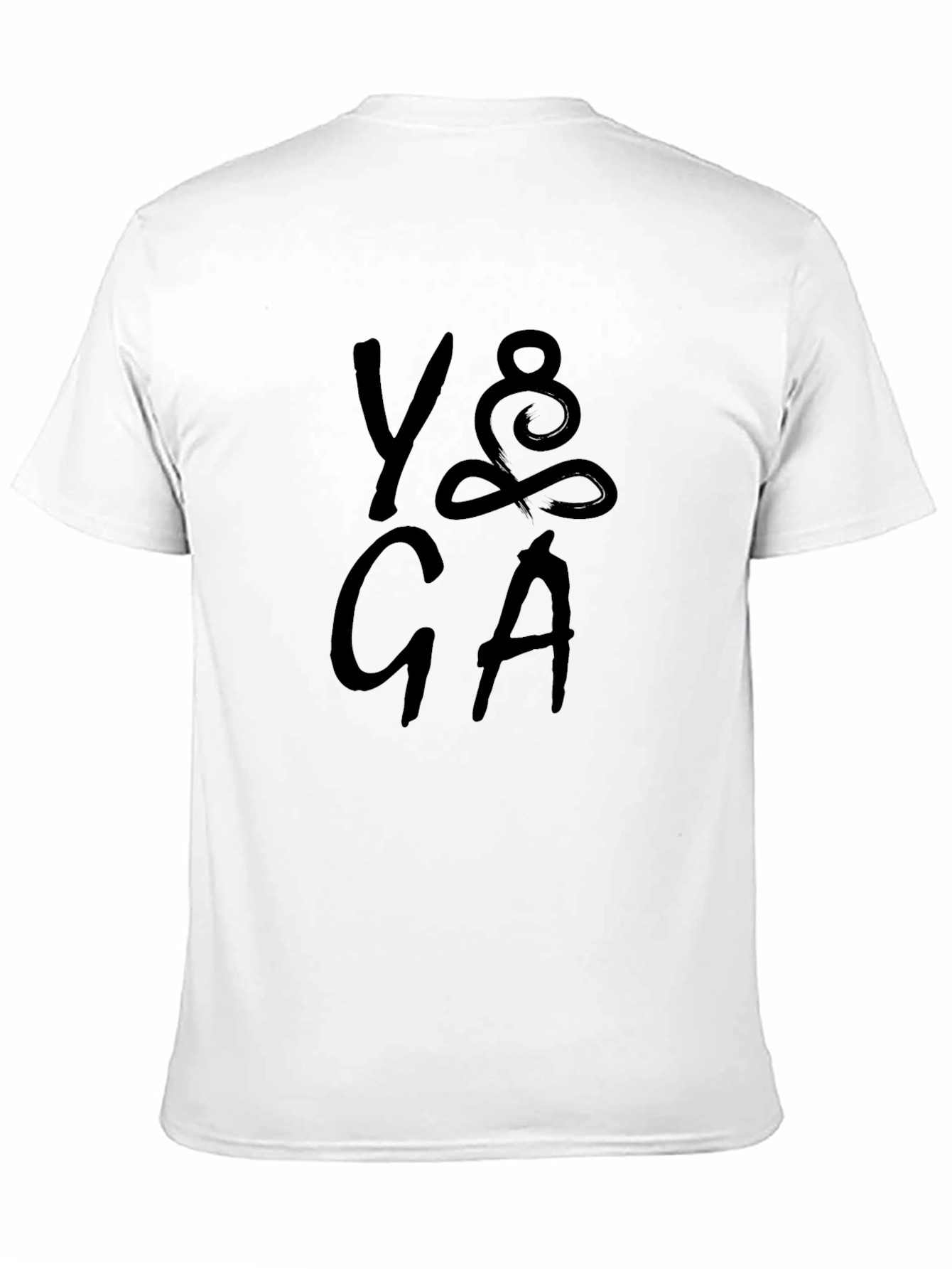 Black Yoga Graphic Print T-Shirt - Casual Cotton Tee view 11