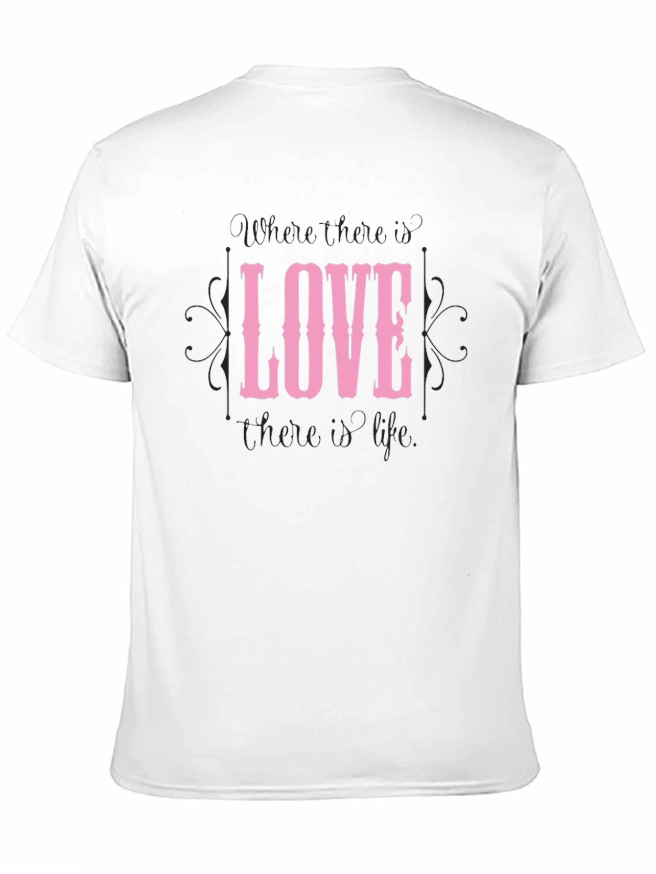 Black Love Graphic Black T-Shirt view 11