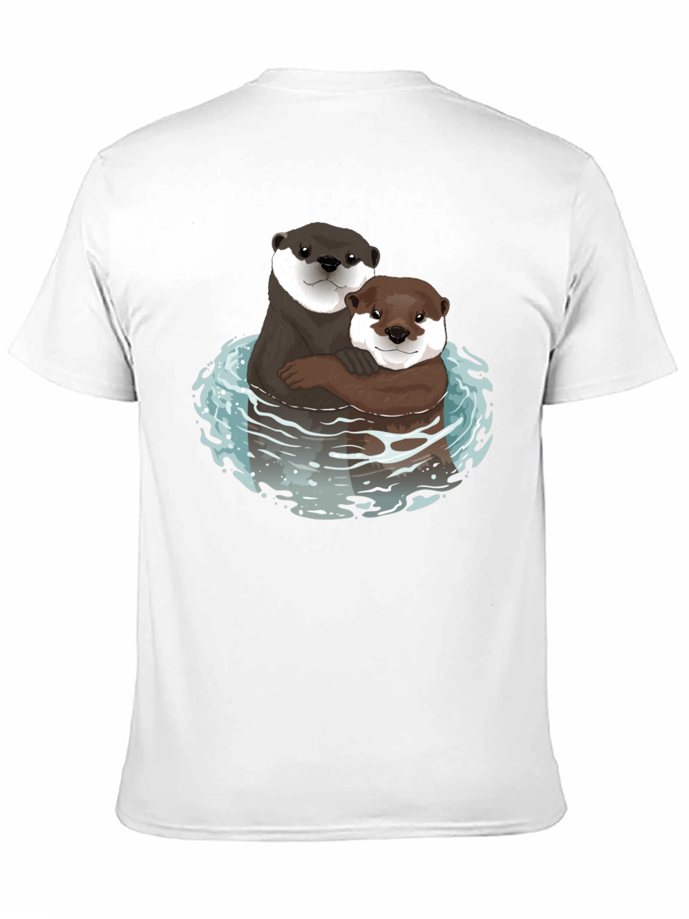 Black Otterly Adorable Graphic Tee - Black Cotton Blend view 11